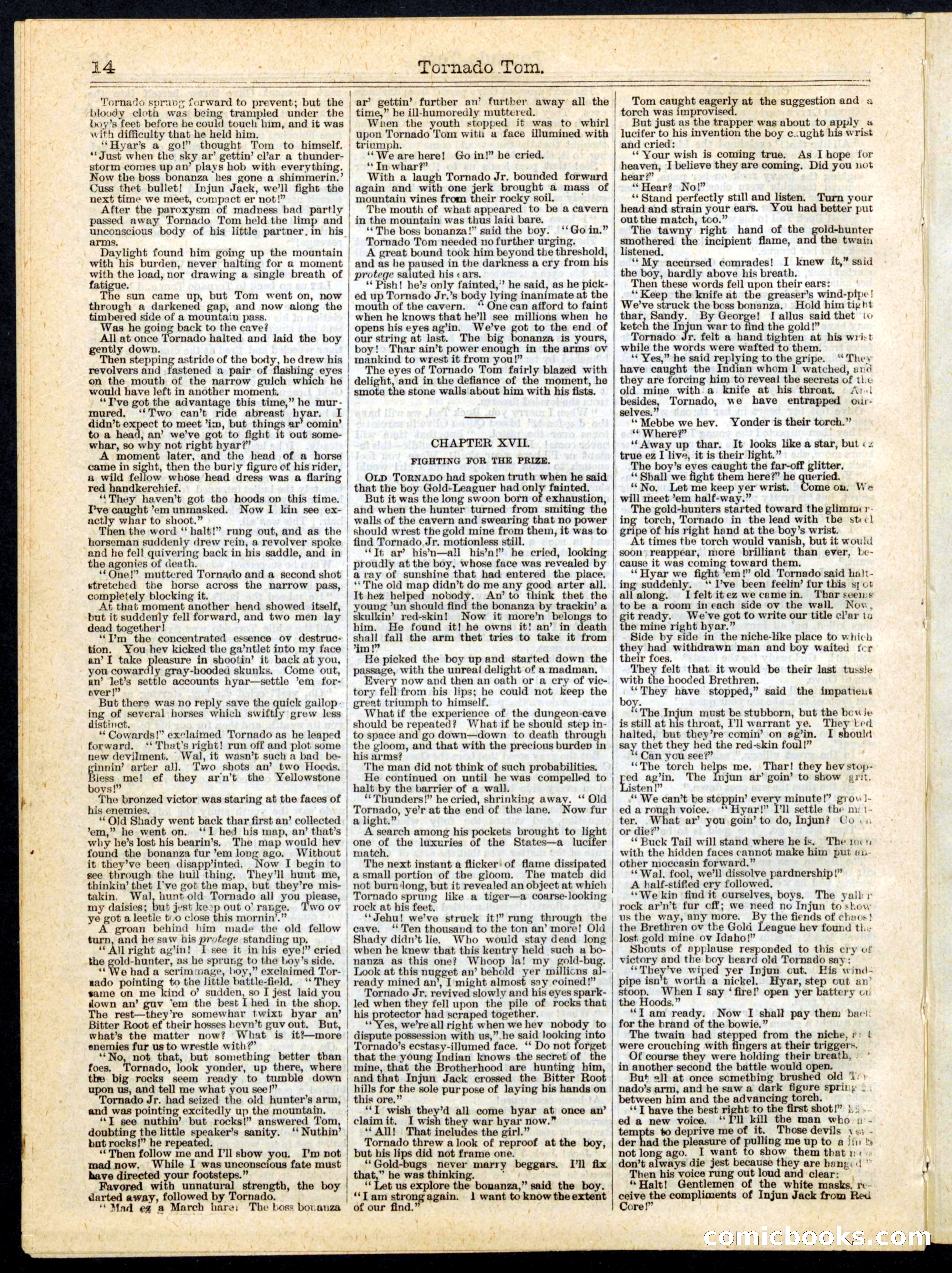 Beadle's Half Dime Library, No. 169 — page 14 of 16