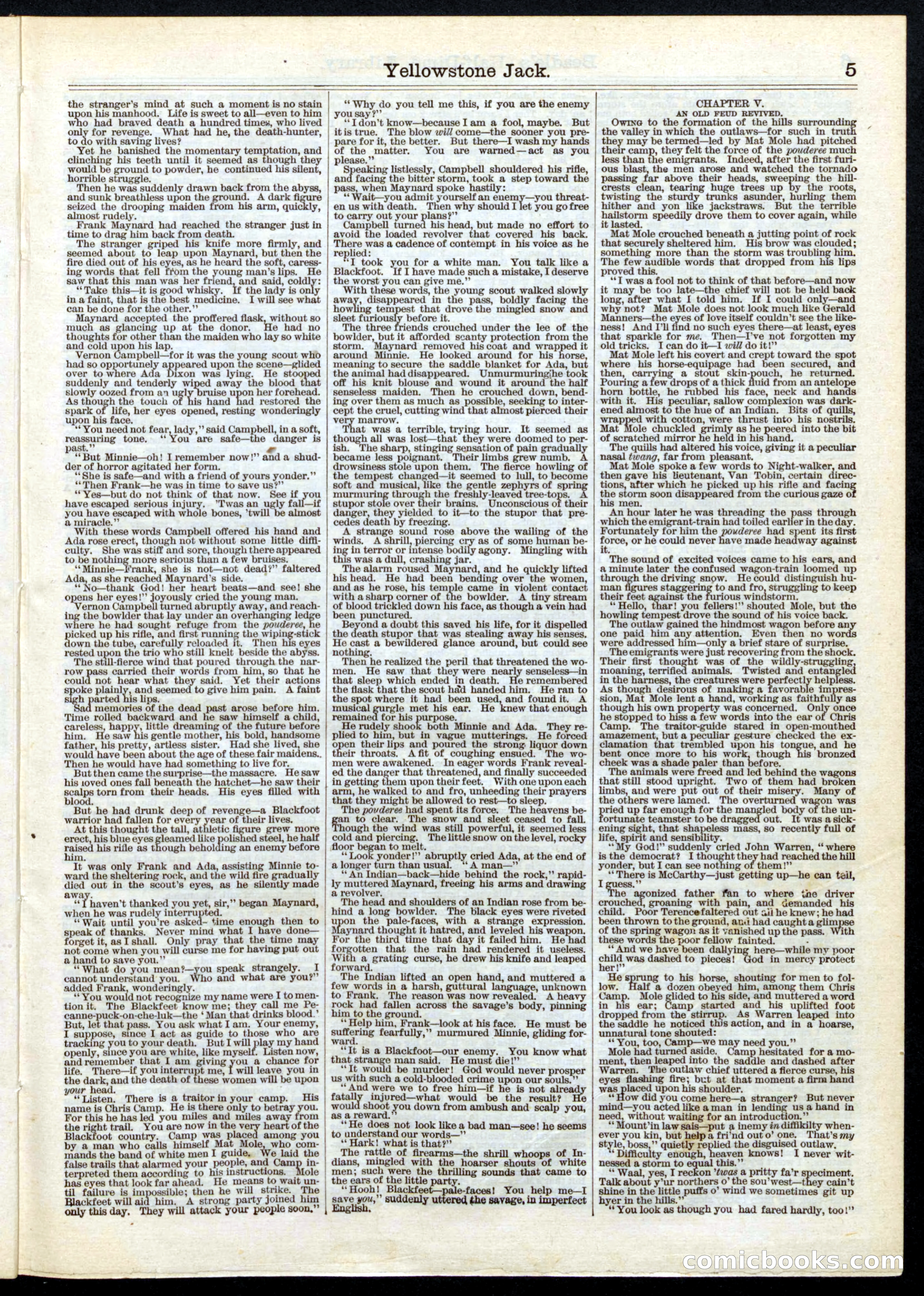 Beadle's Half Dime Library, Vol. 1, No. 2 — page 5 of 16