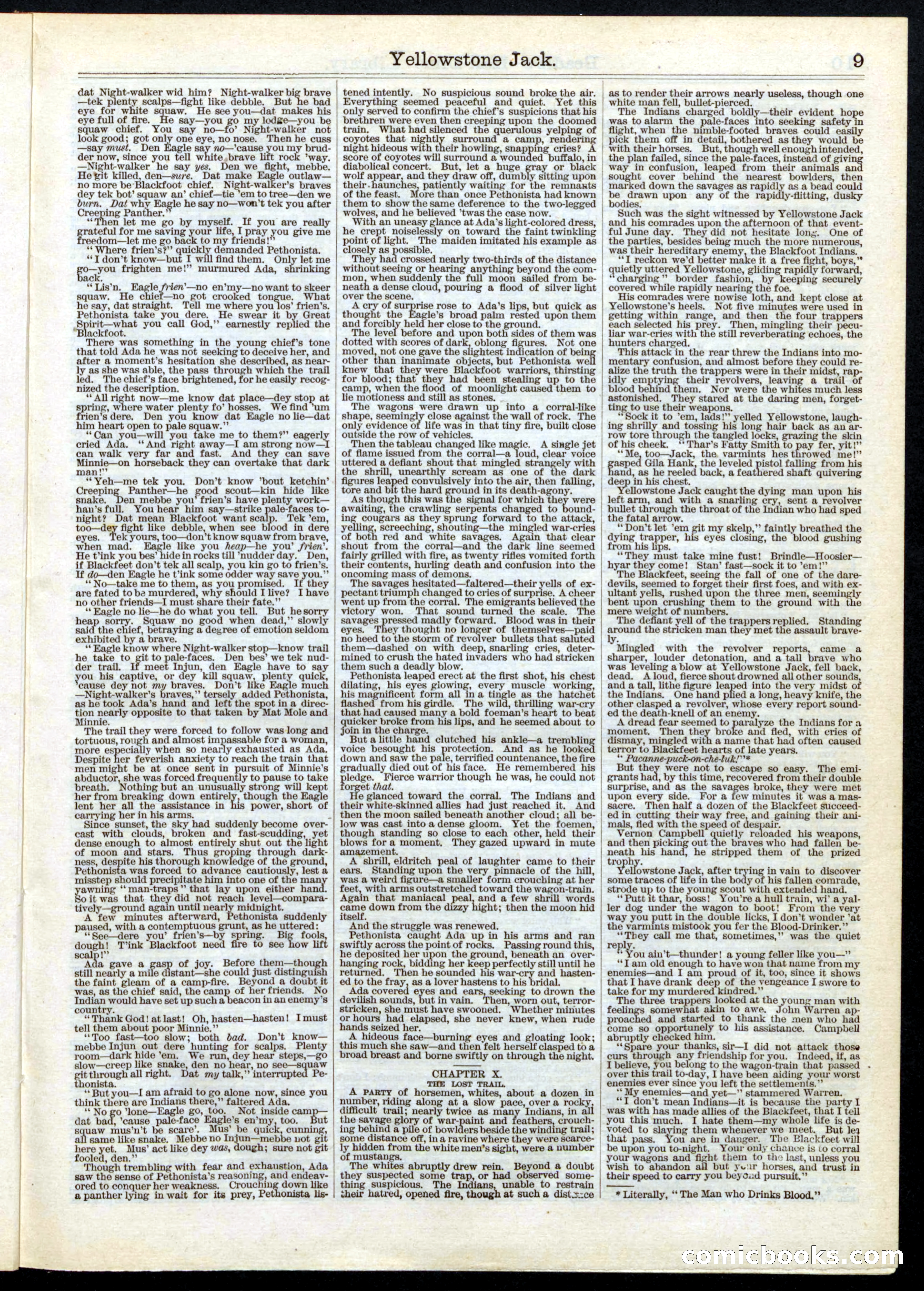 Beadle's Half Dime Library, Vol. 1, No. 2 — page 9 of 16
