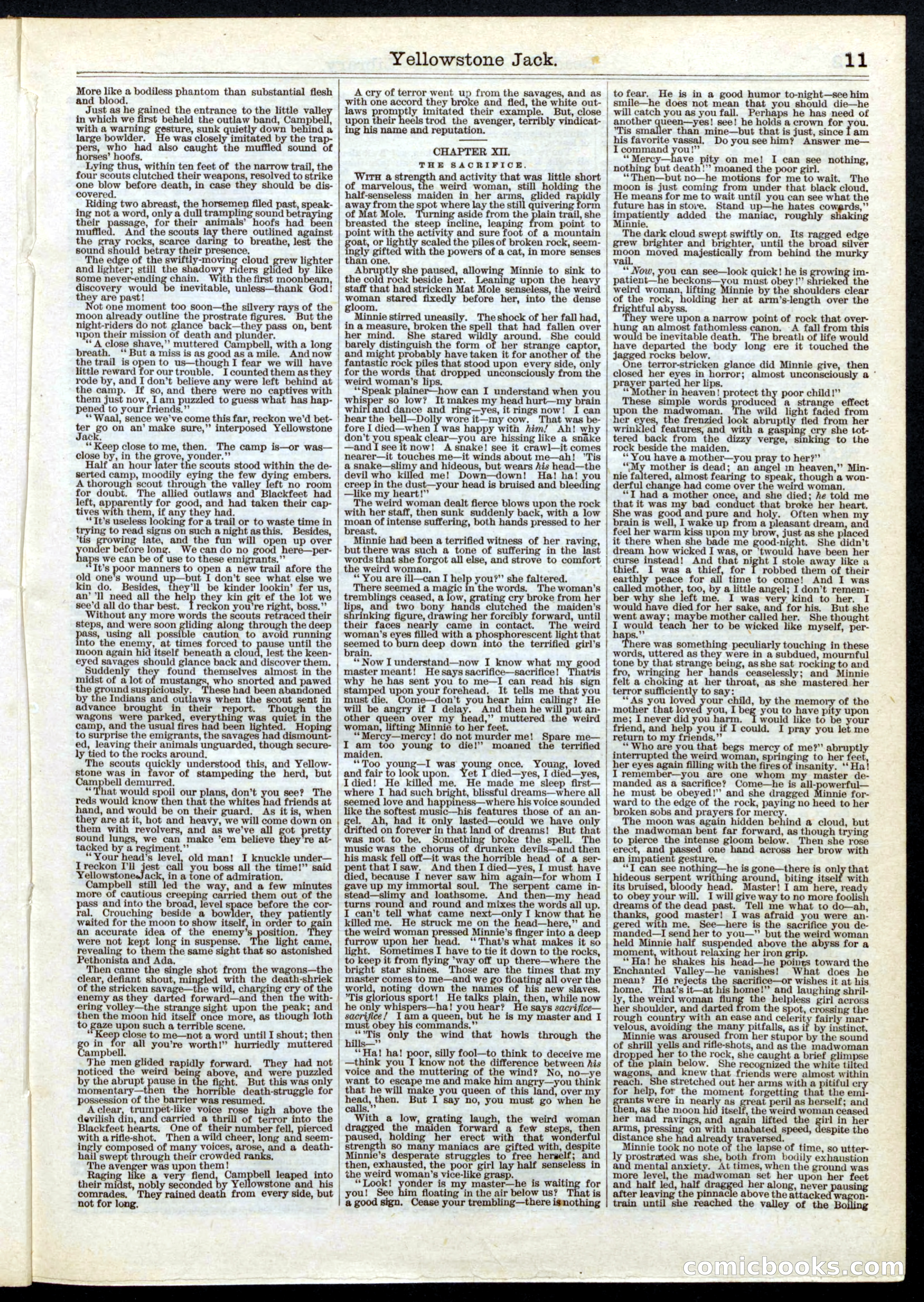 Beadle's Half Dime Library, Vol. 1, No. 2 — page 11 of 16