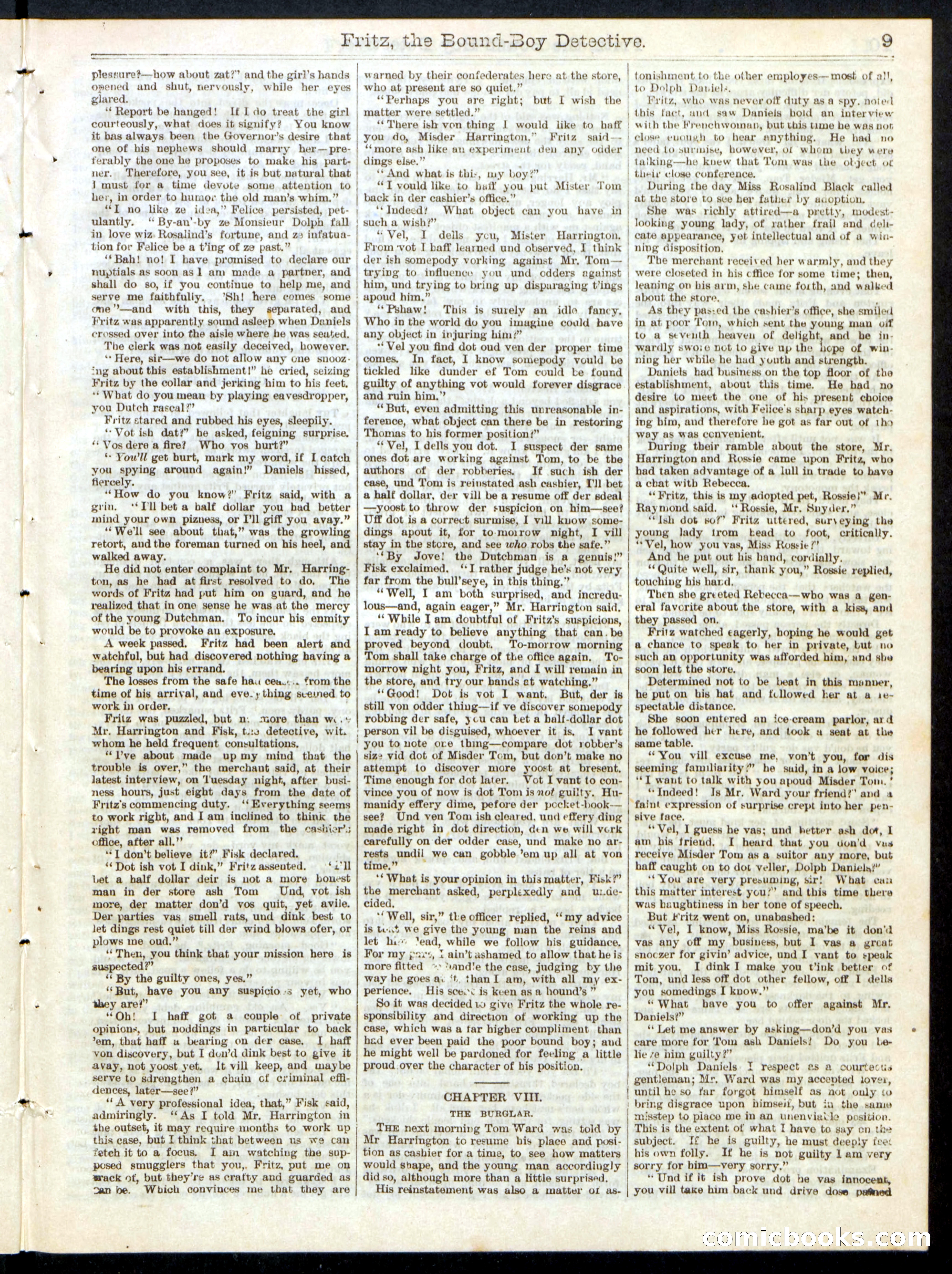 Beadle's Half Dime Library No. 209 — page 9 of 16