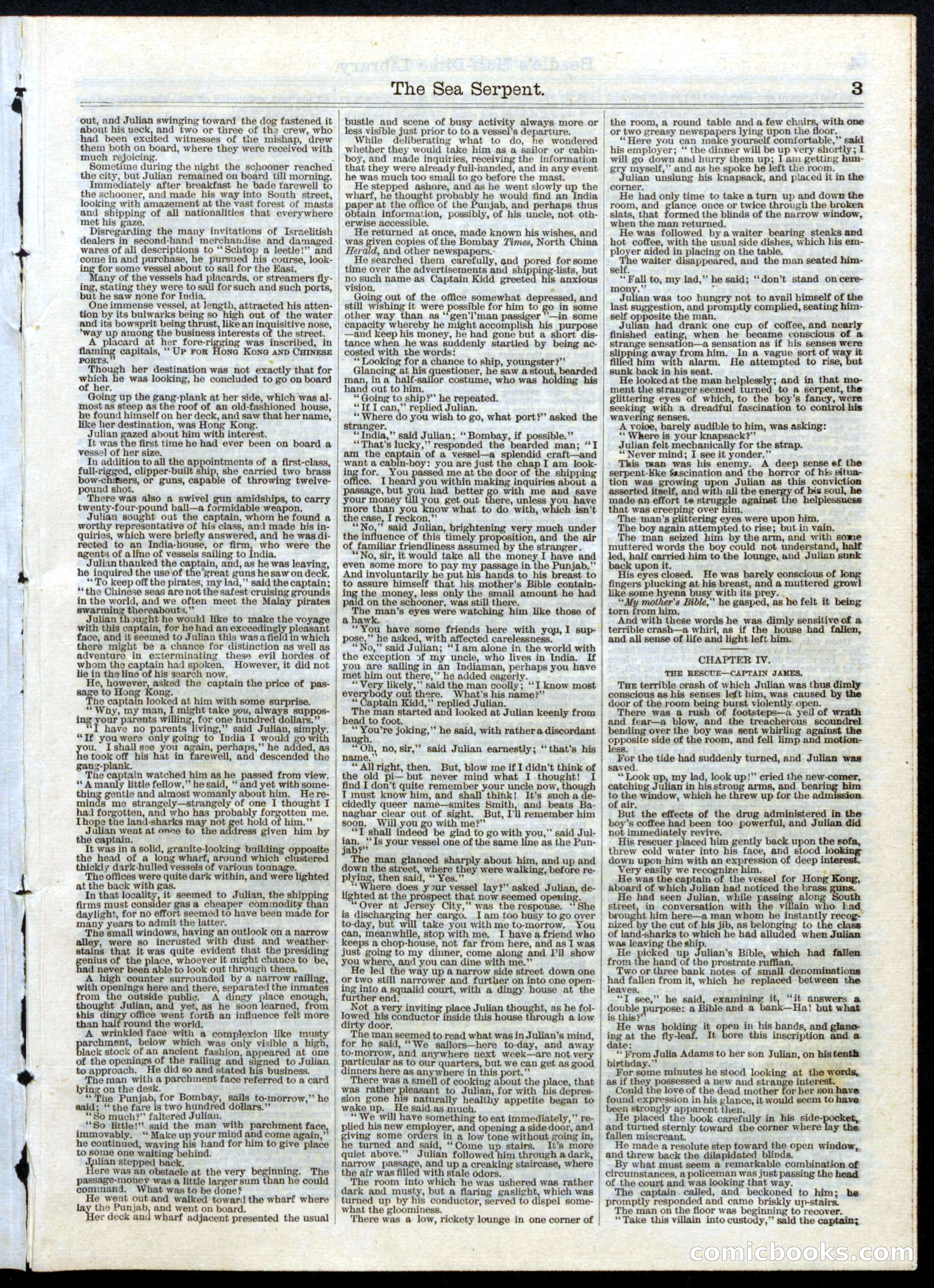 Beadle's Half Dime Library, No. 22 — page 3 of 16