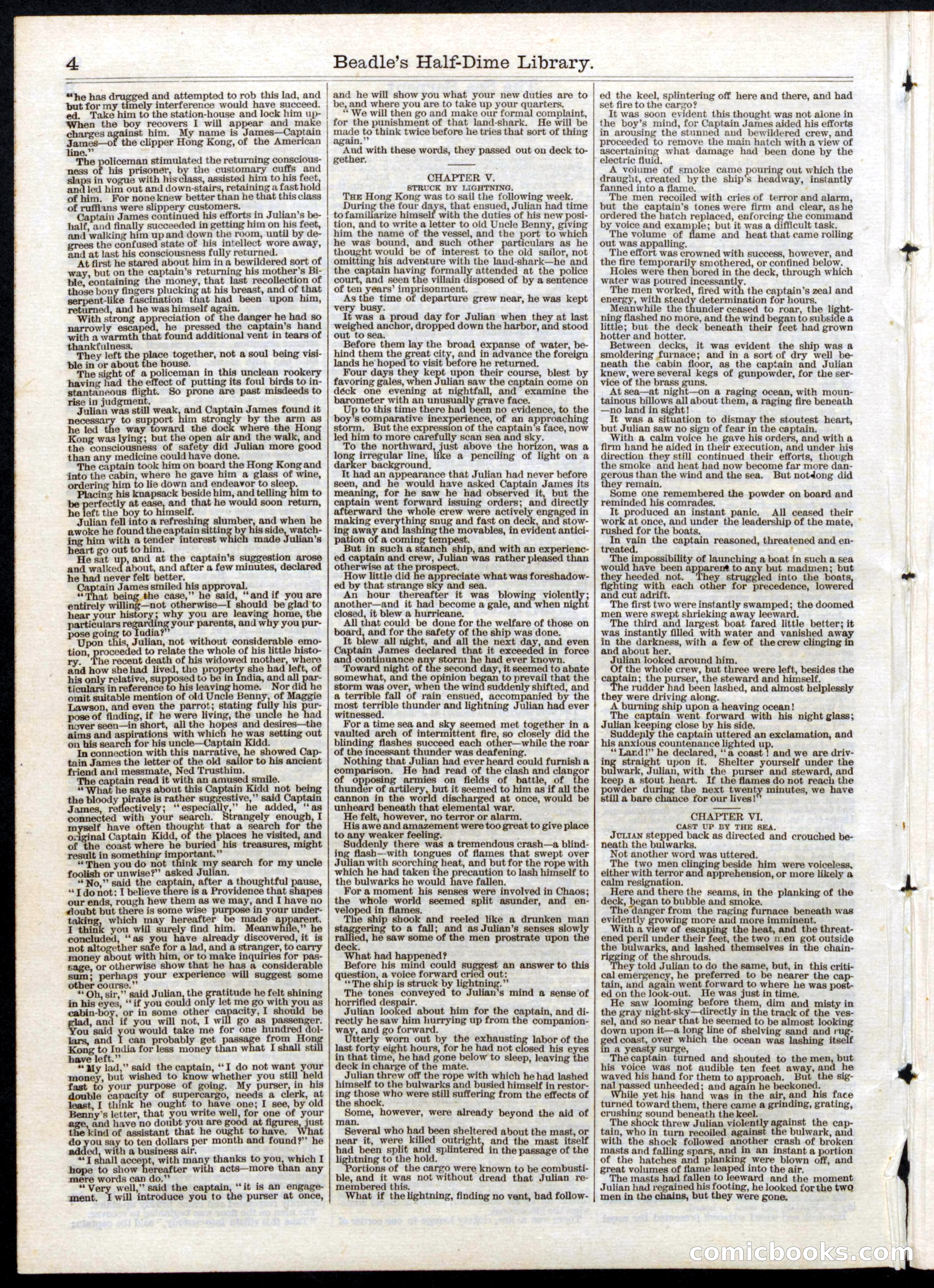Beadle's Half Dime Library, No. 22 — page 4 of 16