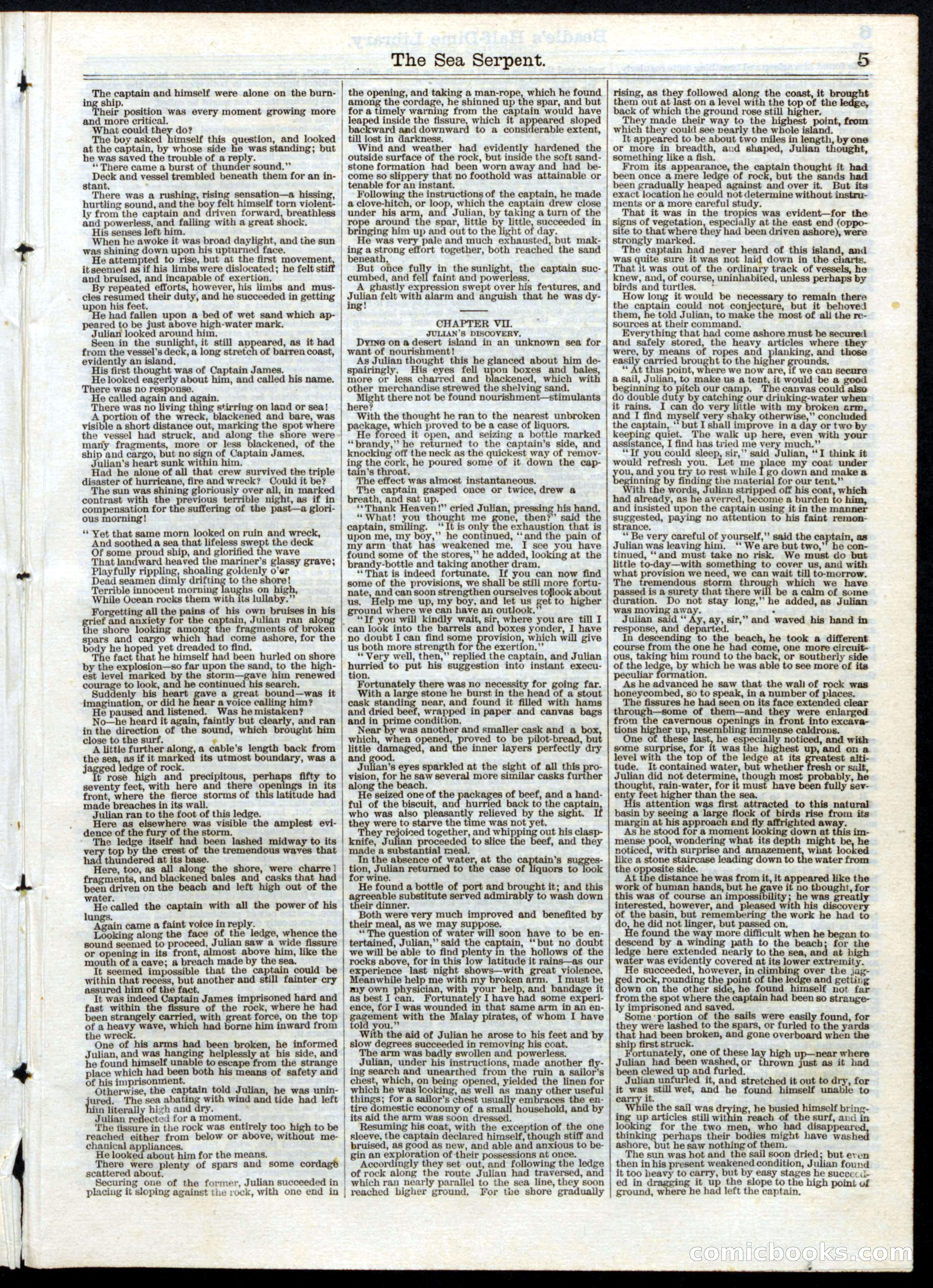 Beadle's Half Dime Library, No. 22 — page 5 of 16
