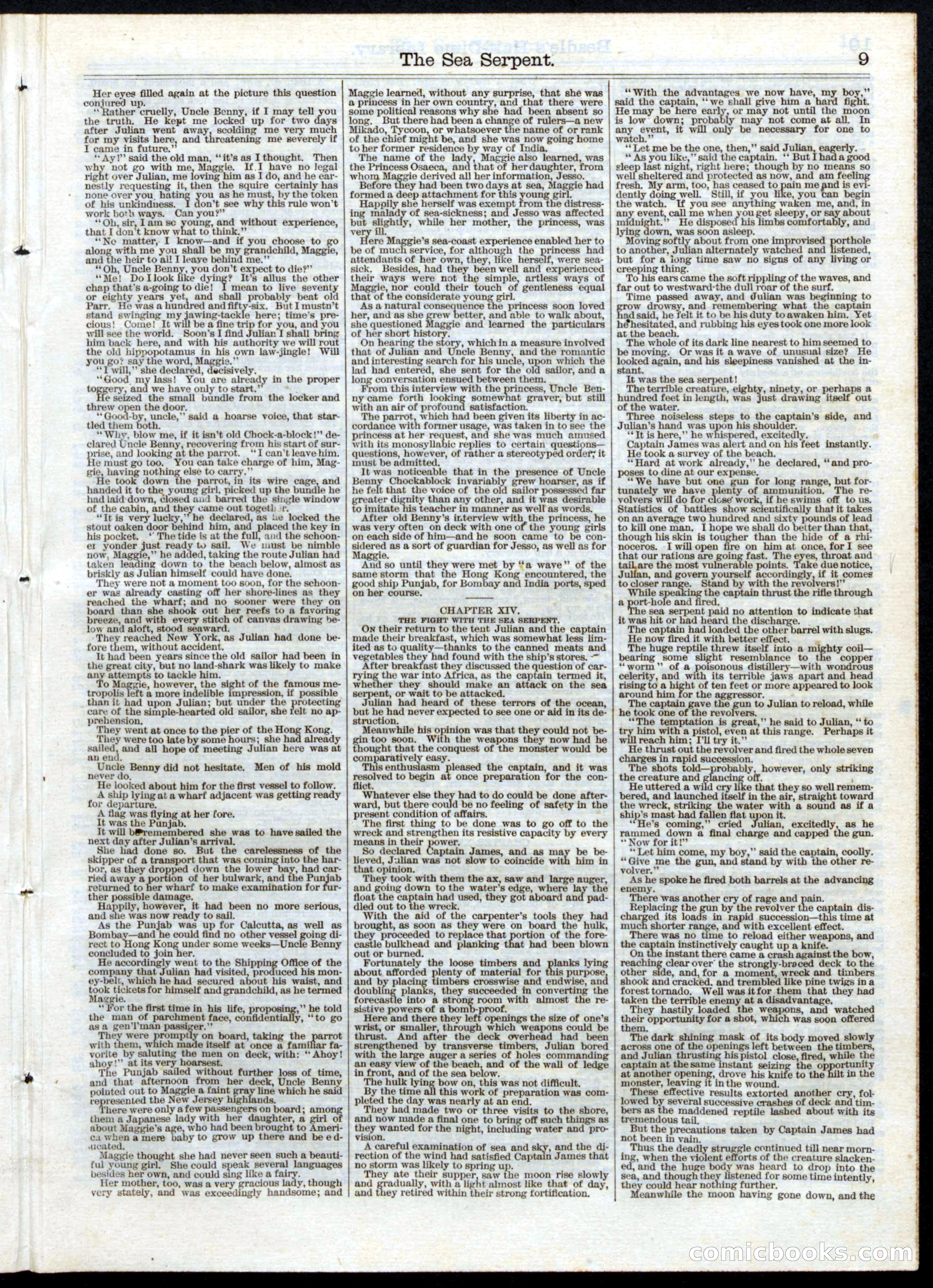 Beadle's Half Dime Library, No. 22 — page 9 of 16