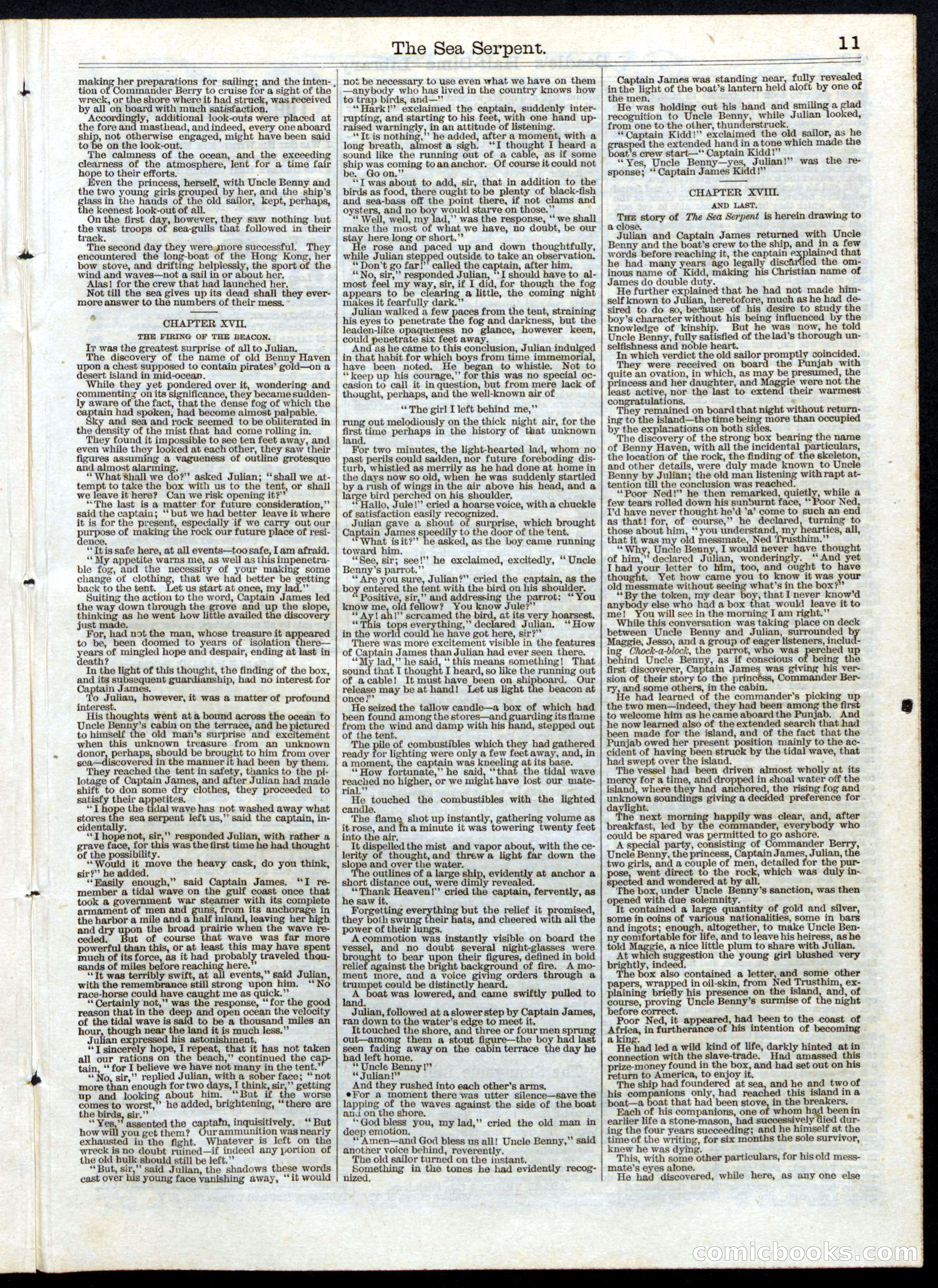 Beadle's Half Dime Library, No. 22 — page 11 of 16