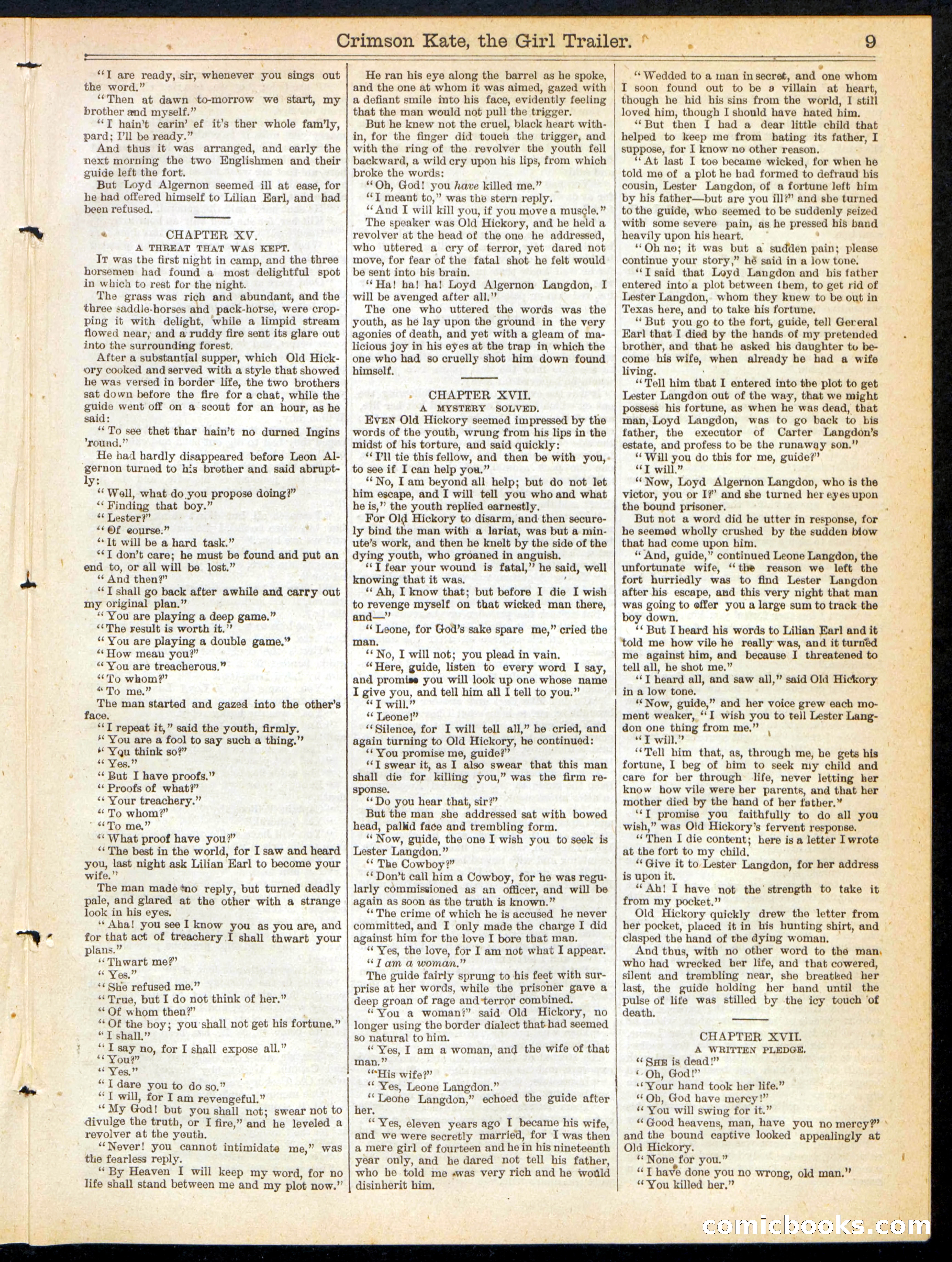 Beadle's Half Dime Library No. 229 — page 9 of 16