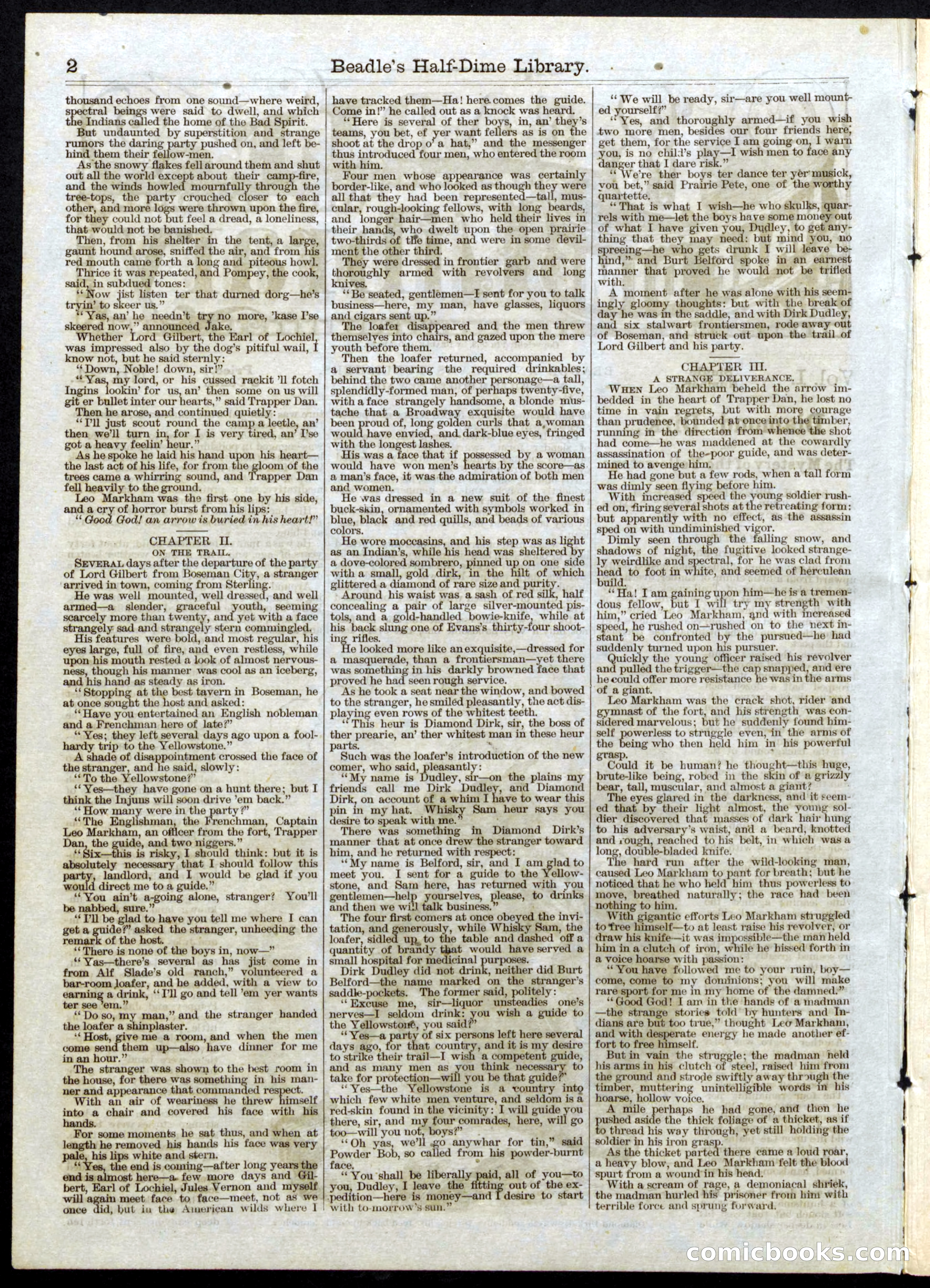 Beadle's Half Dime Library No. 24 — page 2 of 16
