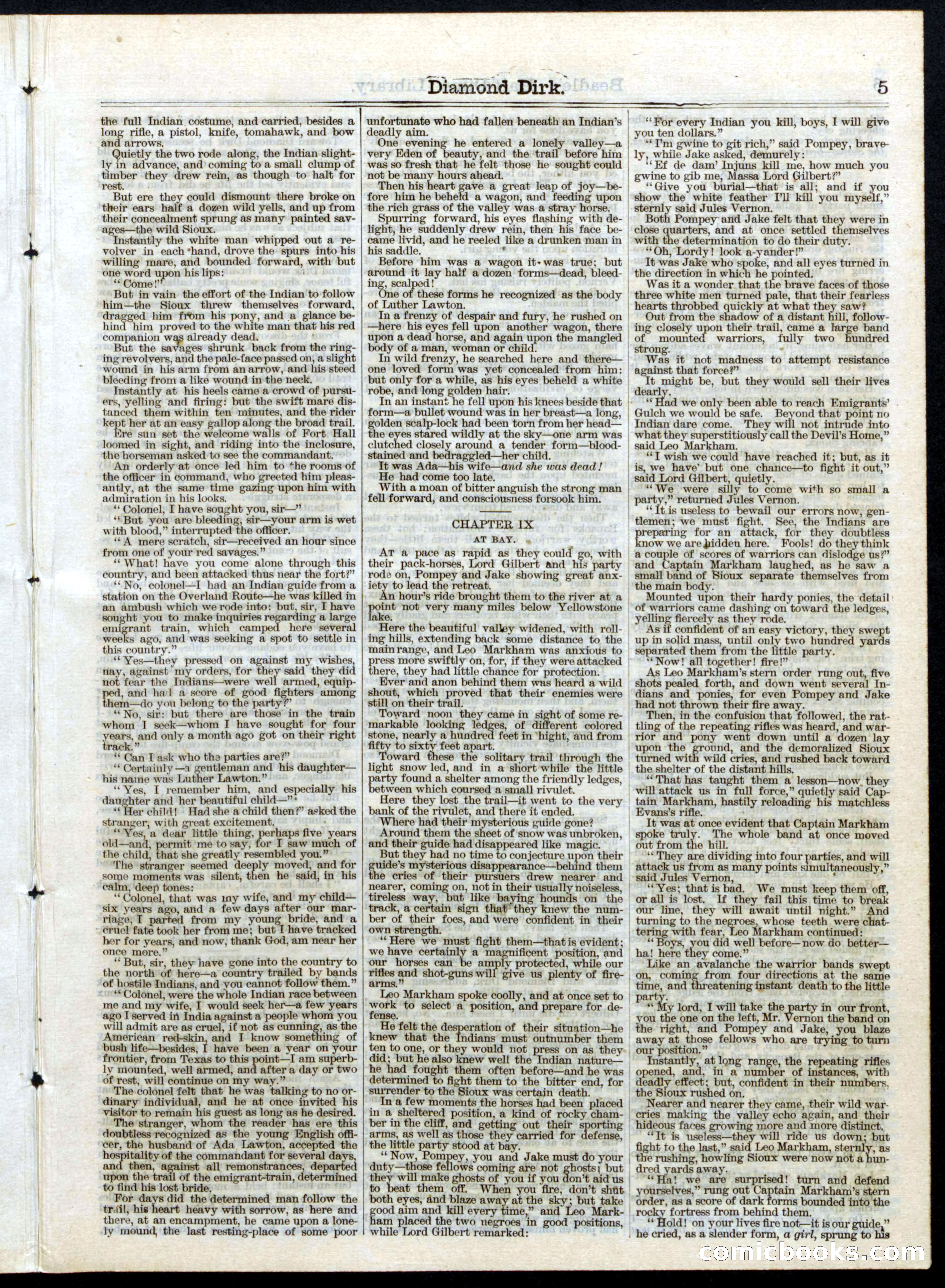 Beadle's Half Dime Library No. 24 — page 5 of 16