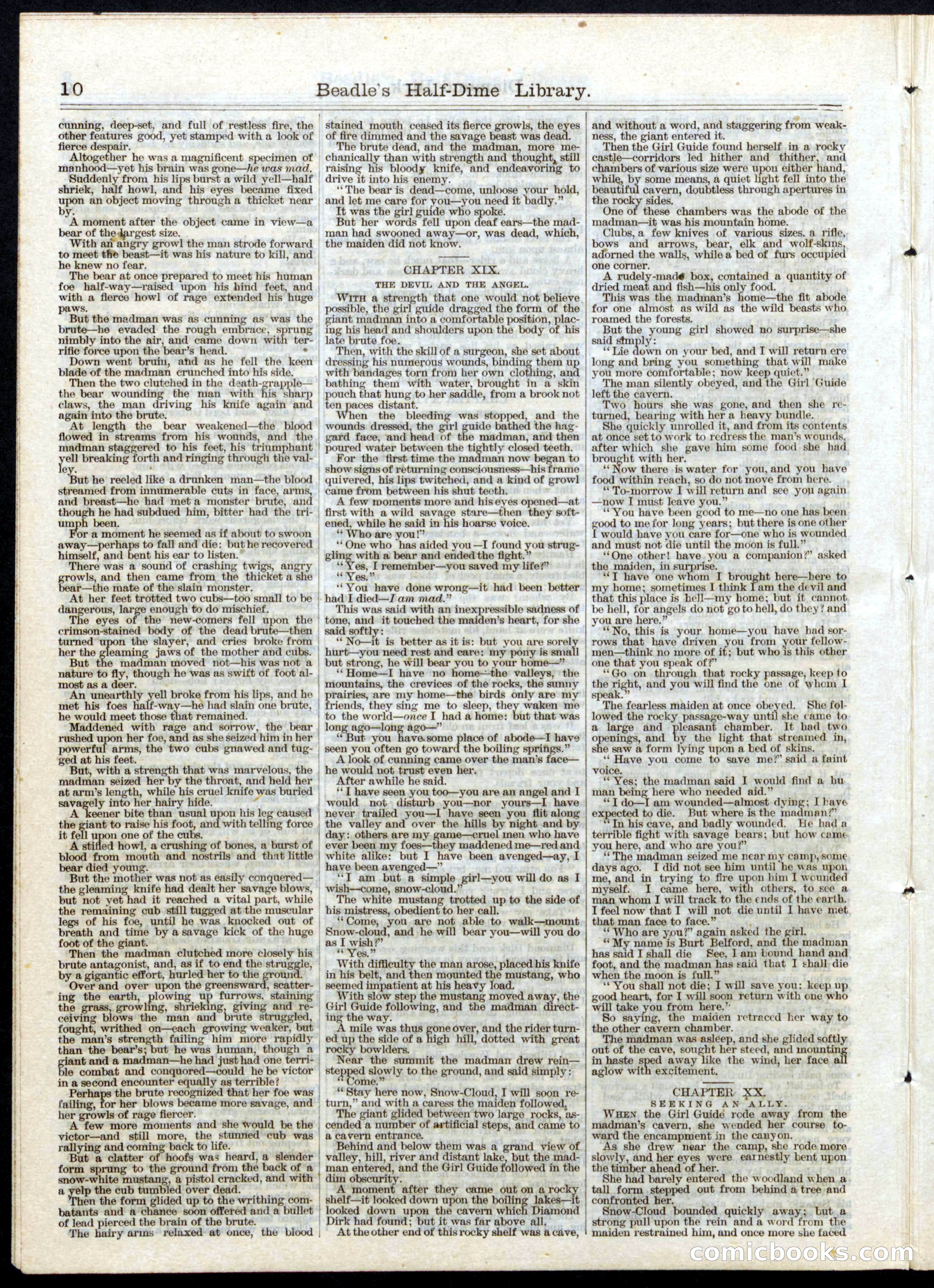 Beadle's Half Dime Library No. 24 — page 10 of 16