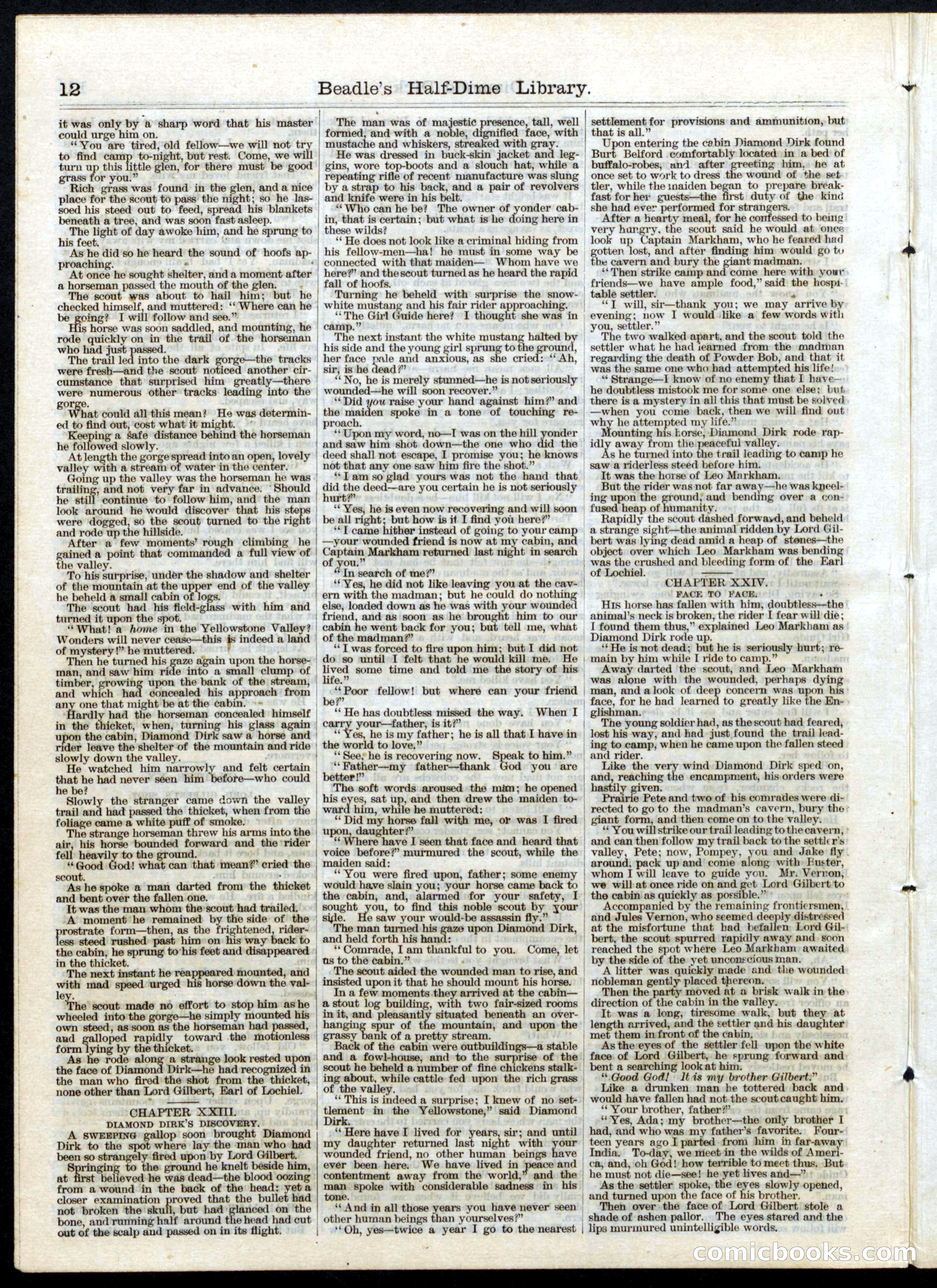 Beadle's Half Dime Library No. 24 — page 12 of 16