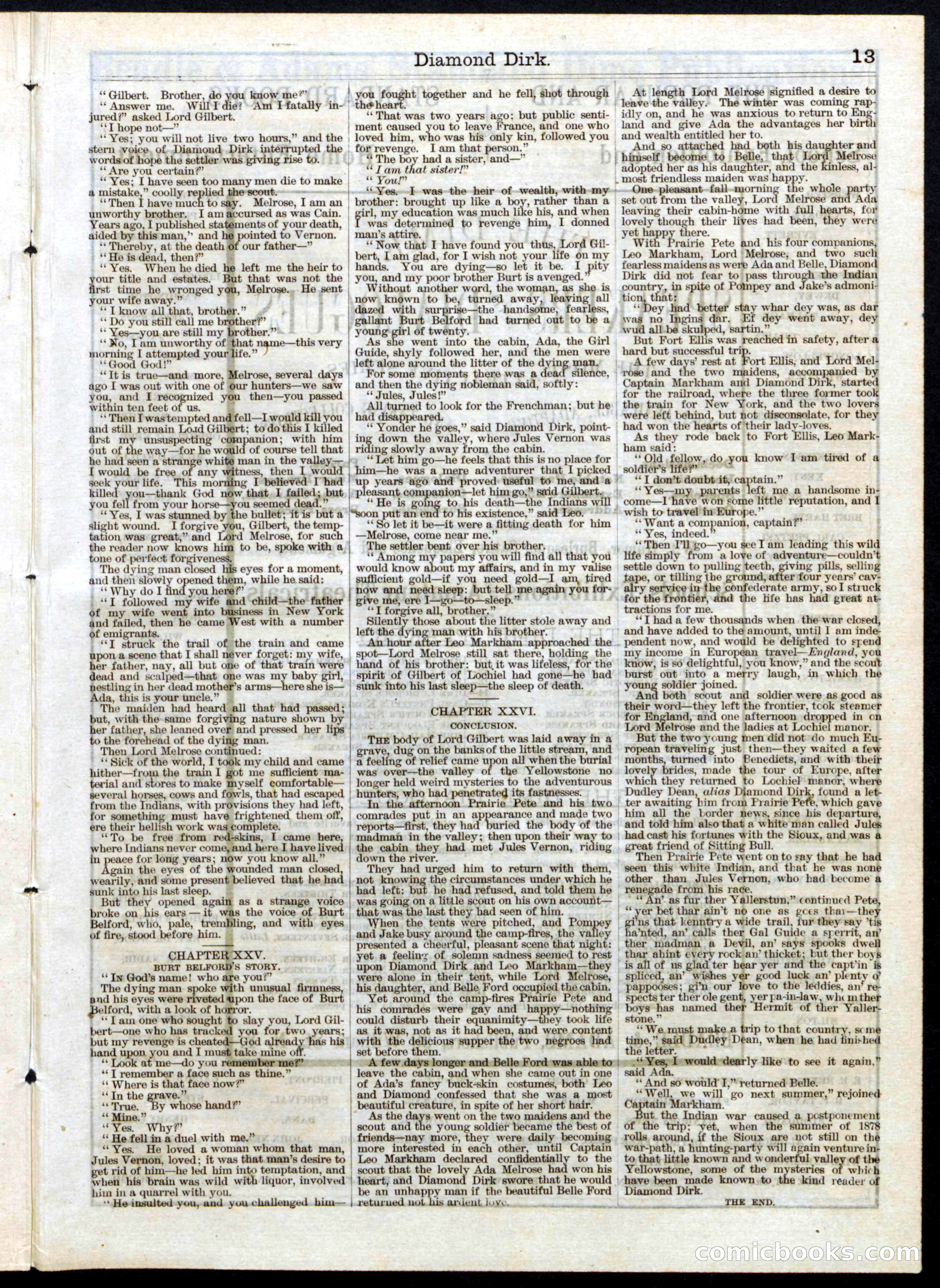 Beadle's Half Dime Library No. 24 — page 13 of 16