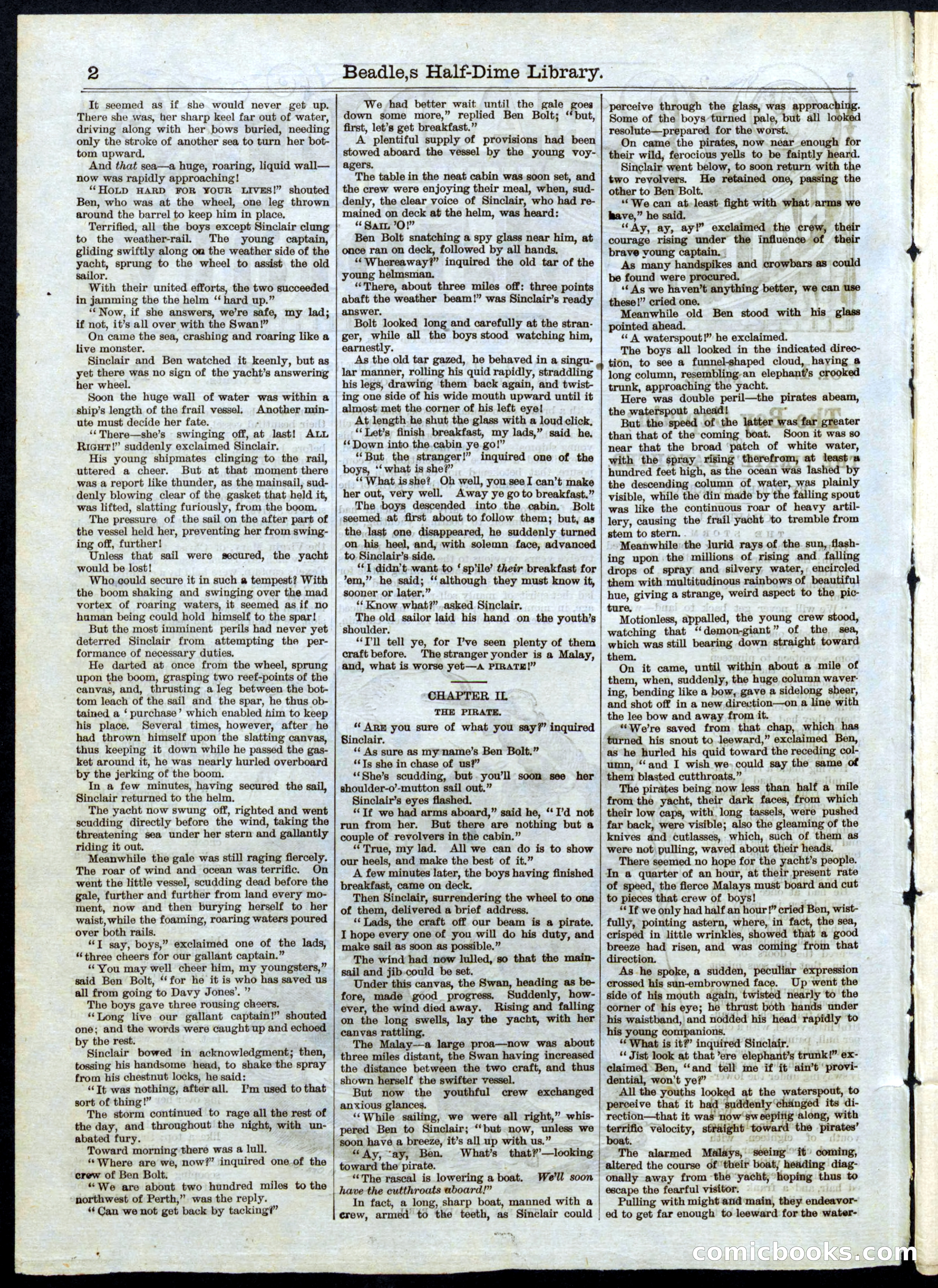 Beadle's Half Dime Library, No. 25 — page 2 of 20