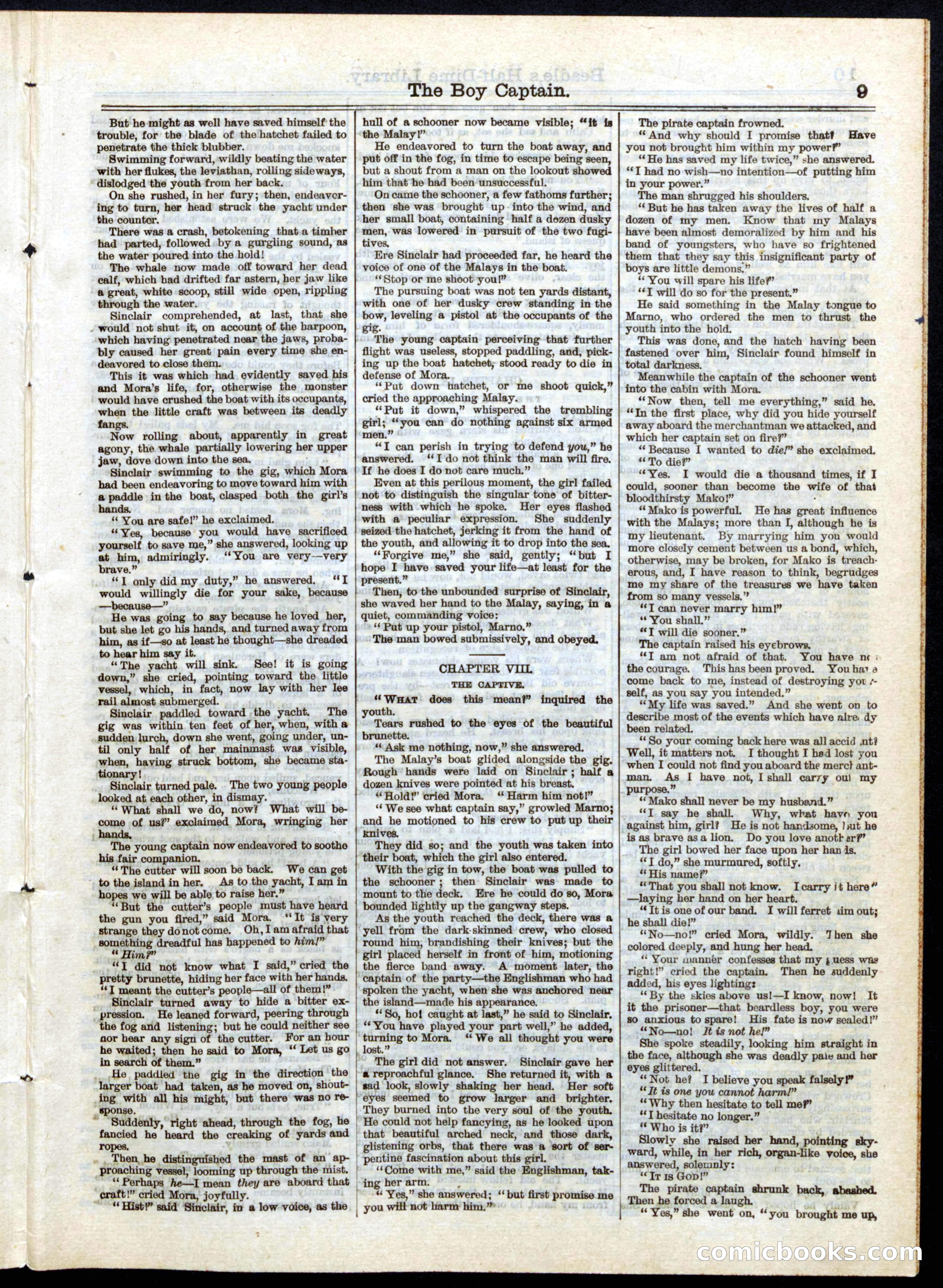 Beadle's Half Dime Library, No. 25 — page 9 of 20