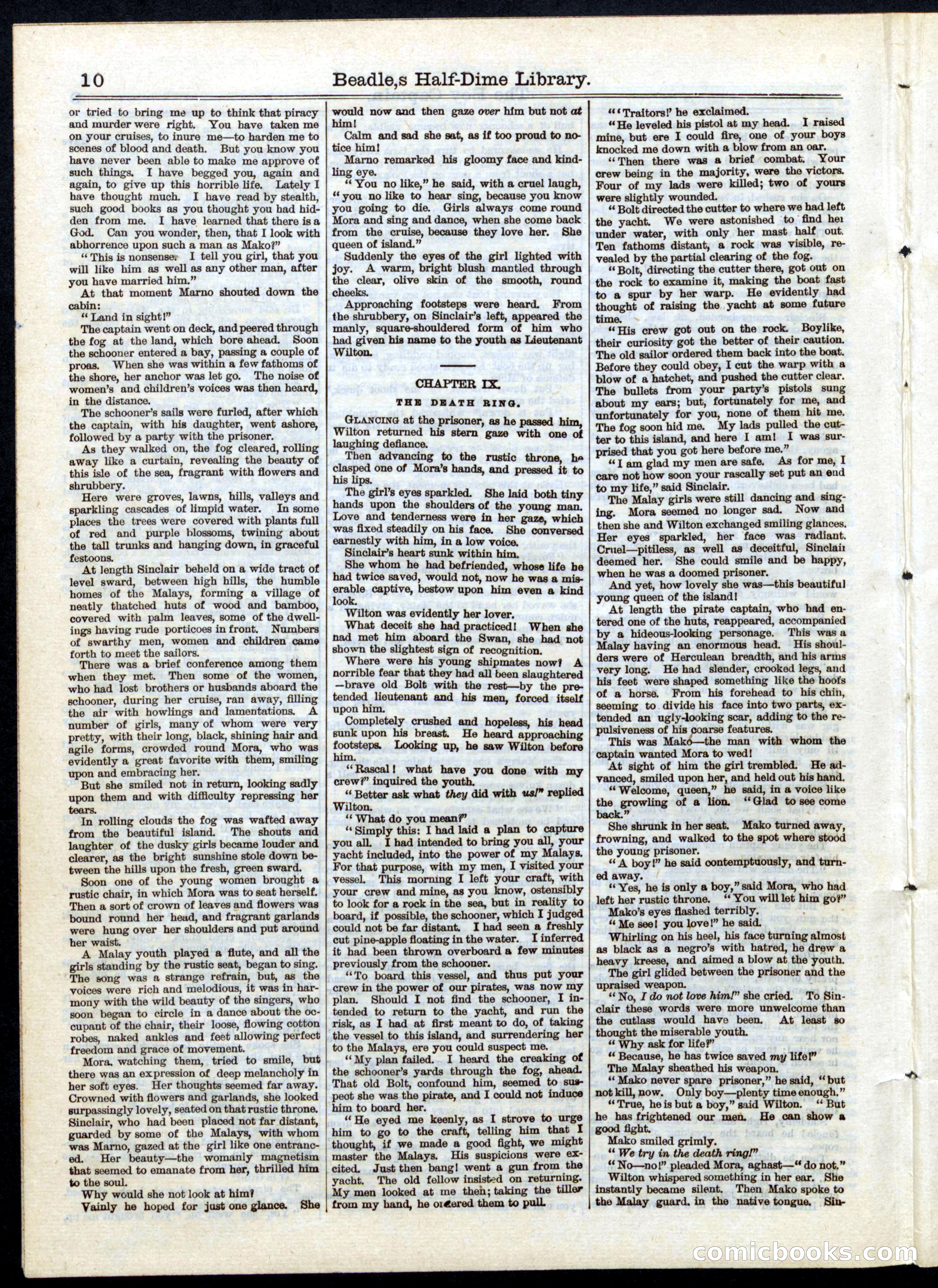 Beadle's Half Dime Library, No. 25 — page 10 of 20