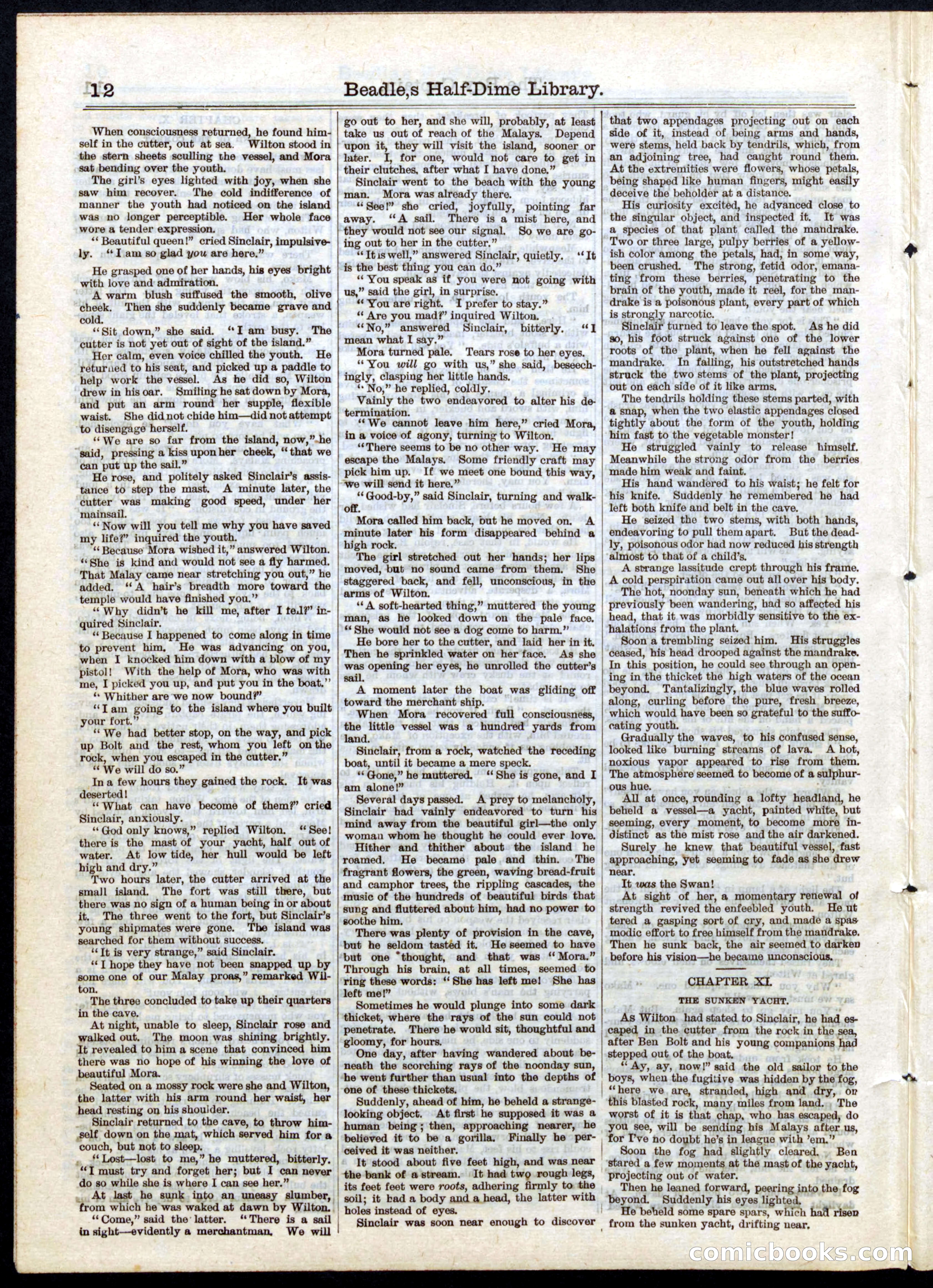 Beadle's Half Dime Library, No. 25 — page 12 of 20