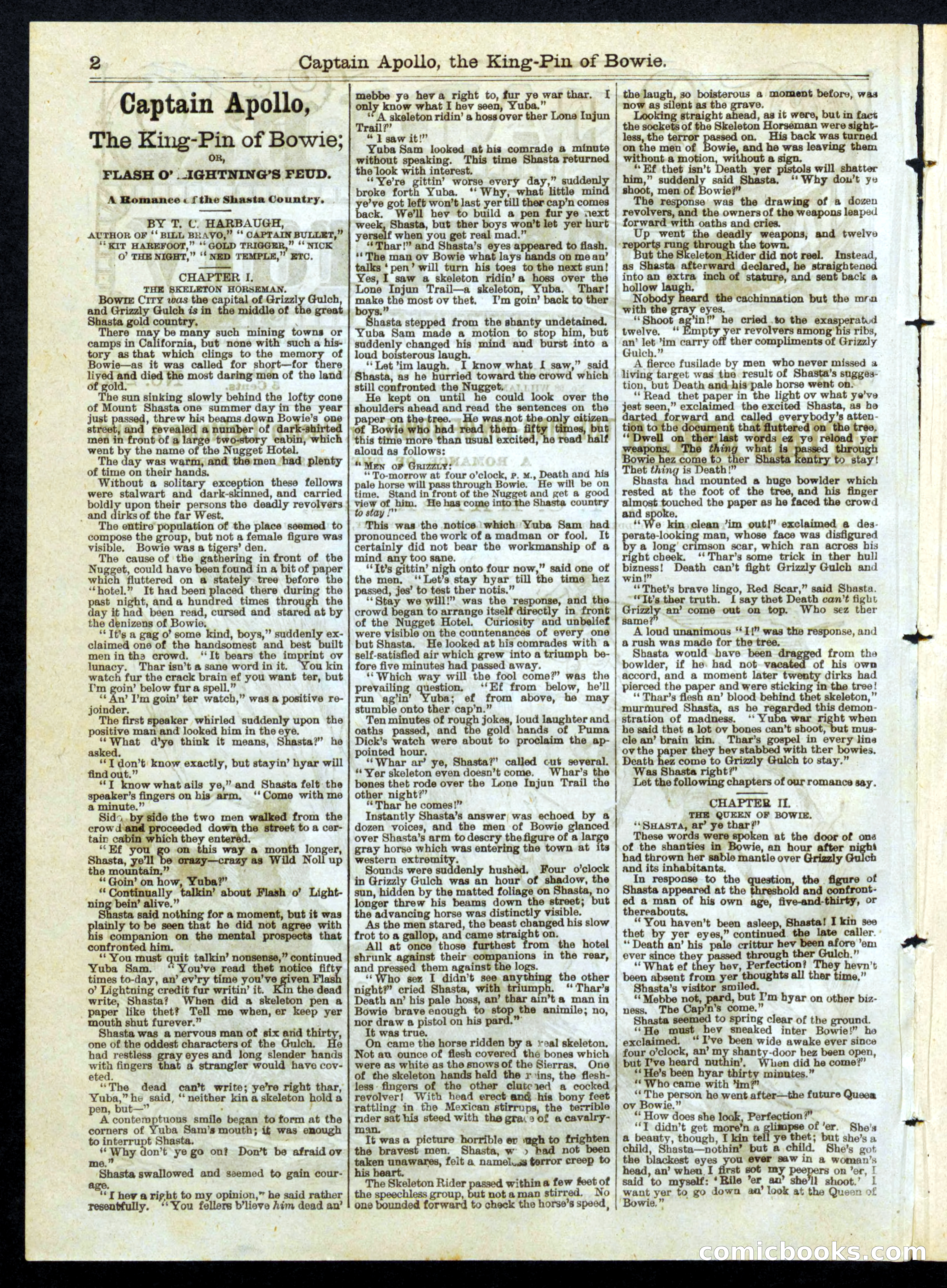 Beadle's Half Dime Library No. 255 — page 2 of 16