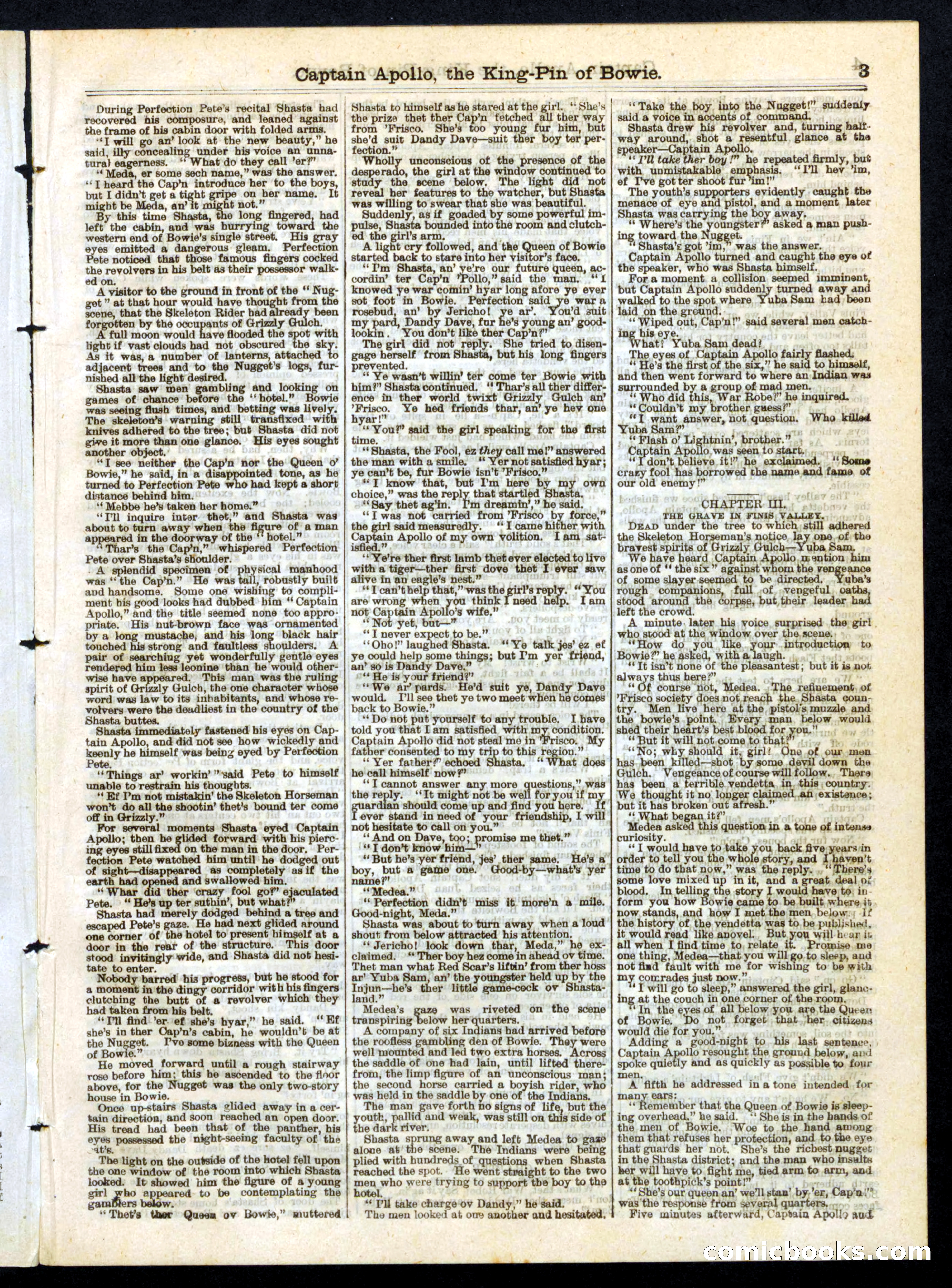 Beadle's Half Dime Library No. 255 — page 3 of 16