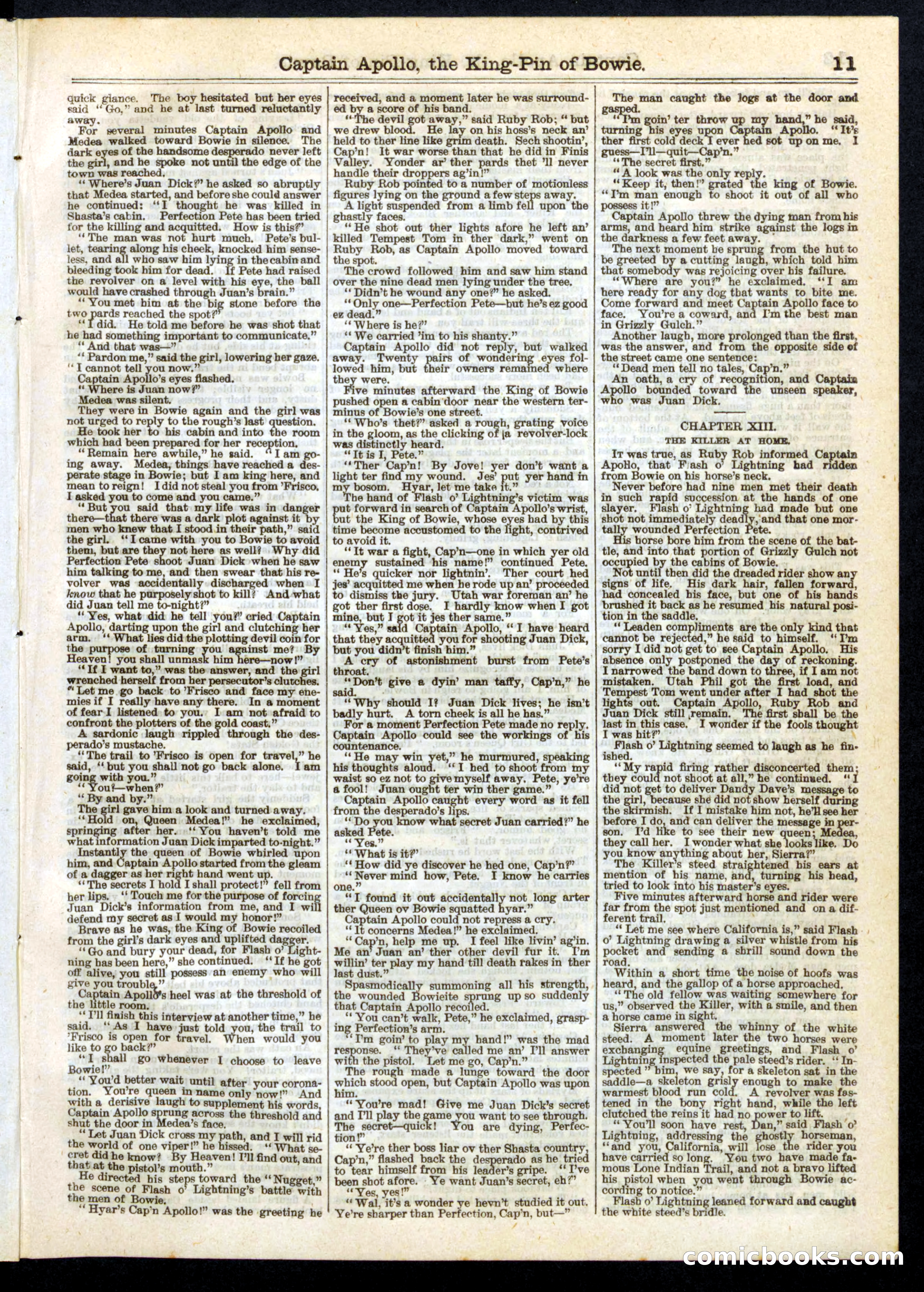 Beadle's Half Dime Library No. 255 — page 11 of 16