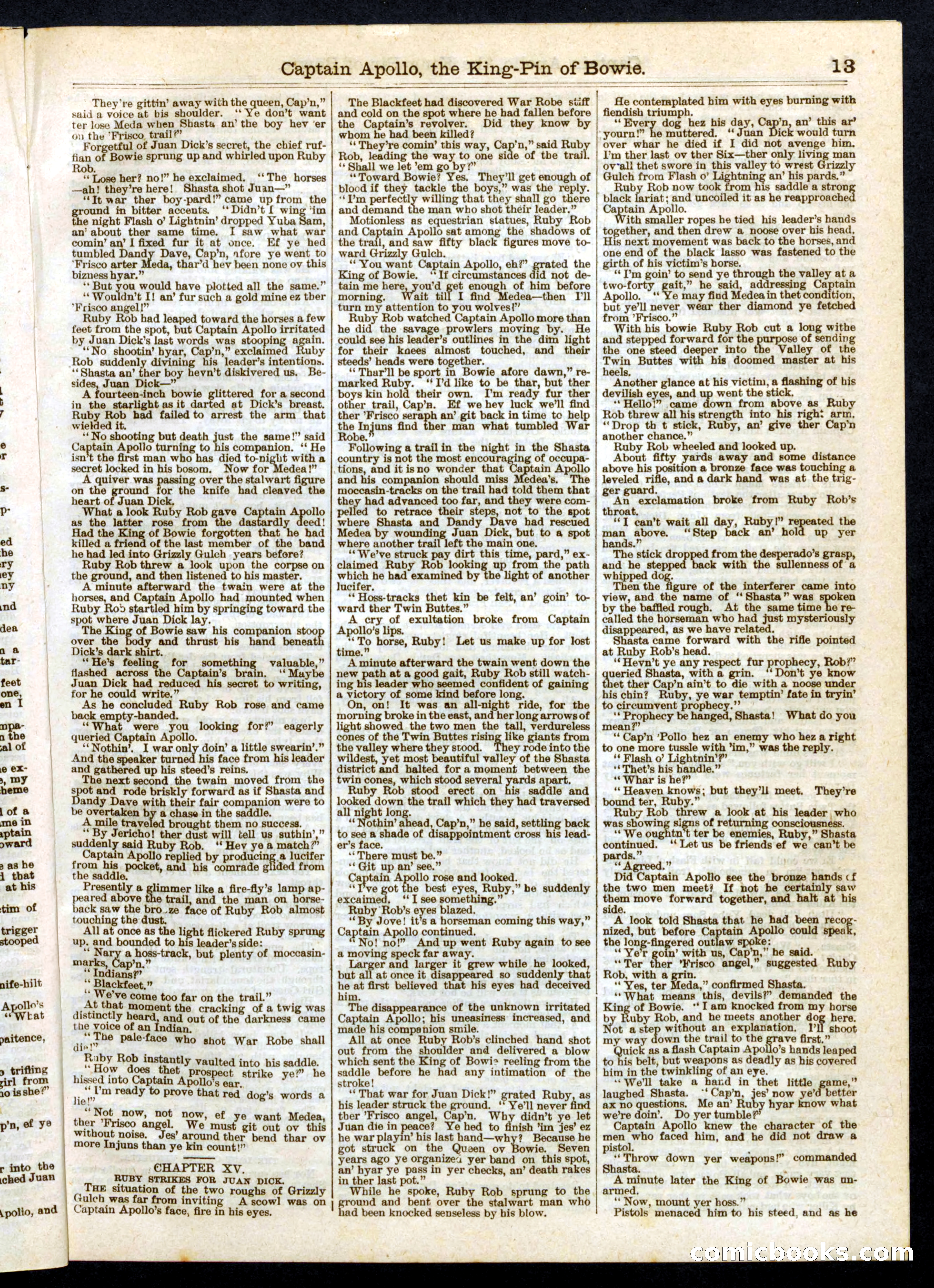 Beadle's Half Dime Library No. 255 — page 13 of 16