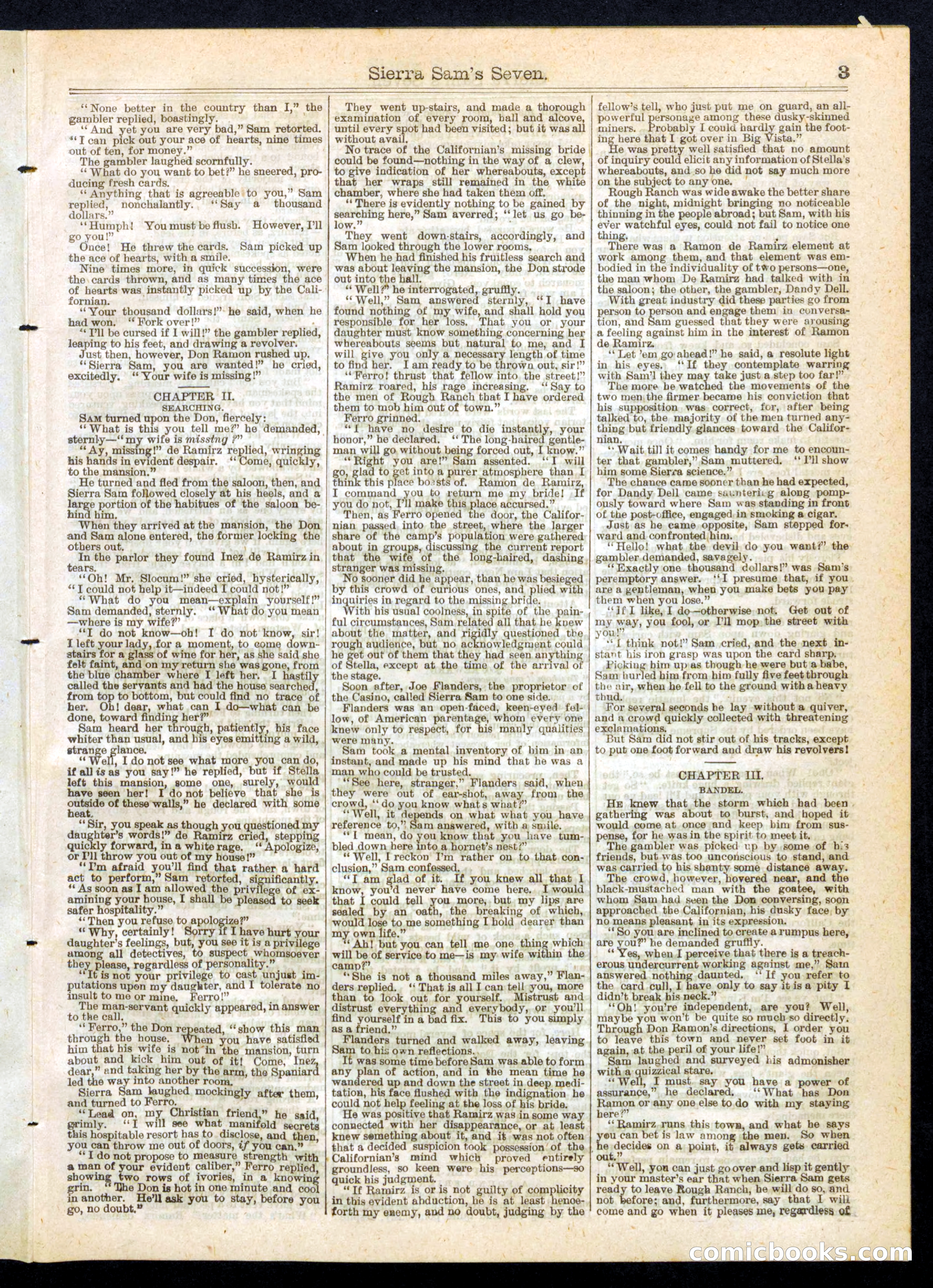 Beadle's Half Dime Library No. 258 — page 3 of 16