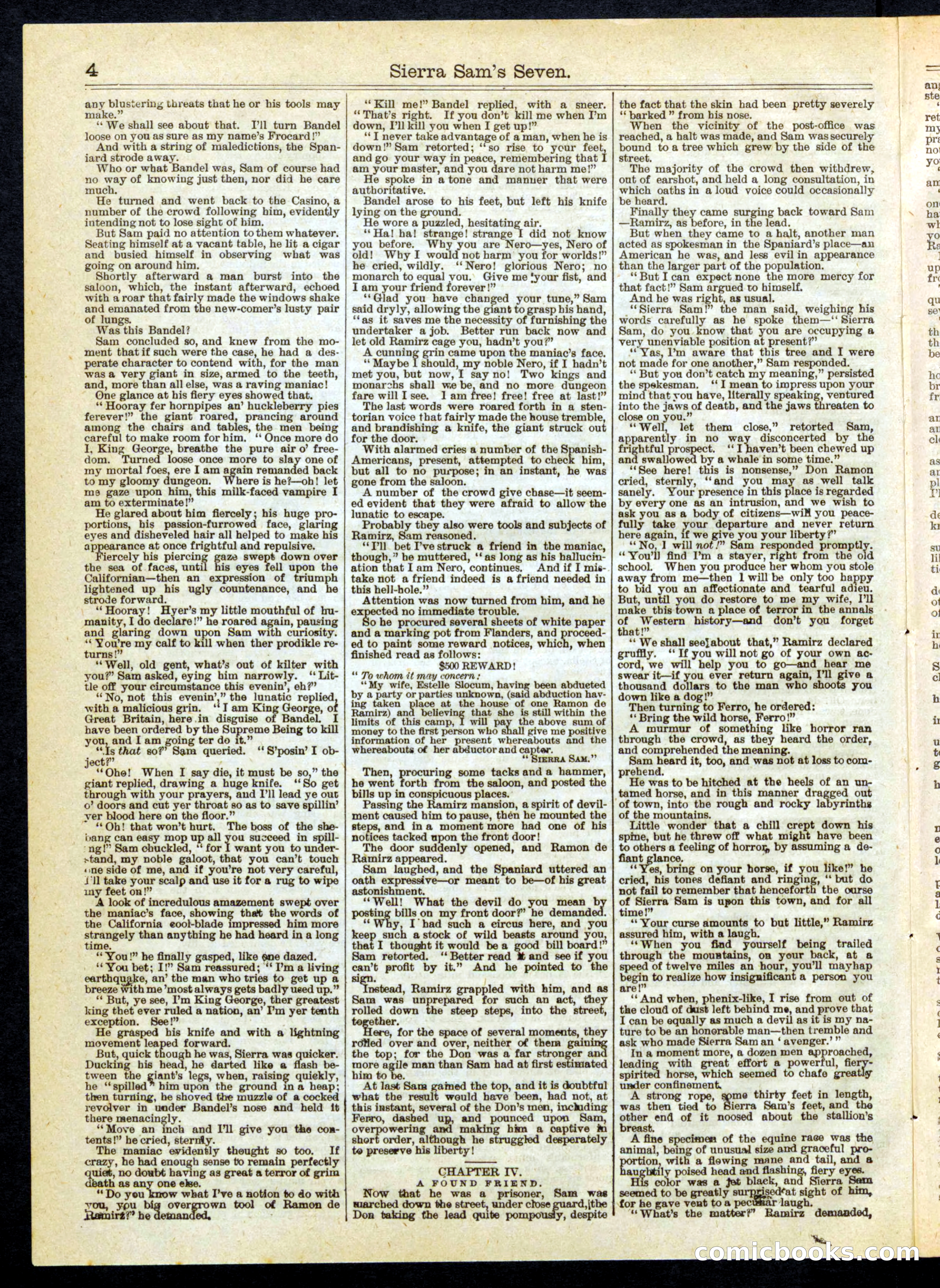 Beadle's Half Dime Library No. 258 — page 4 of 16