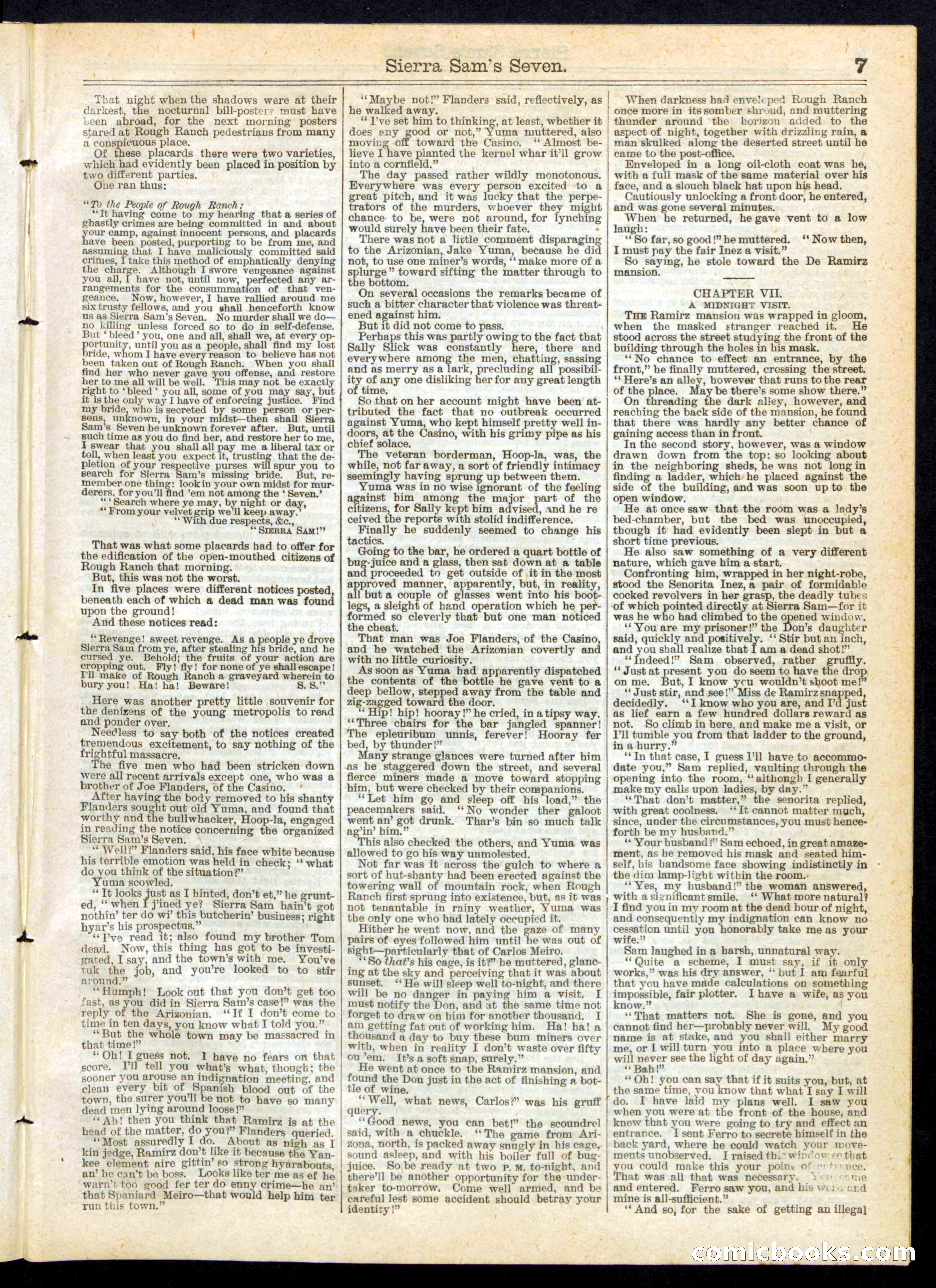 Beadle's Half Dime Library No. 258 — page 7 of 16