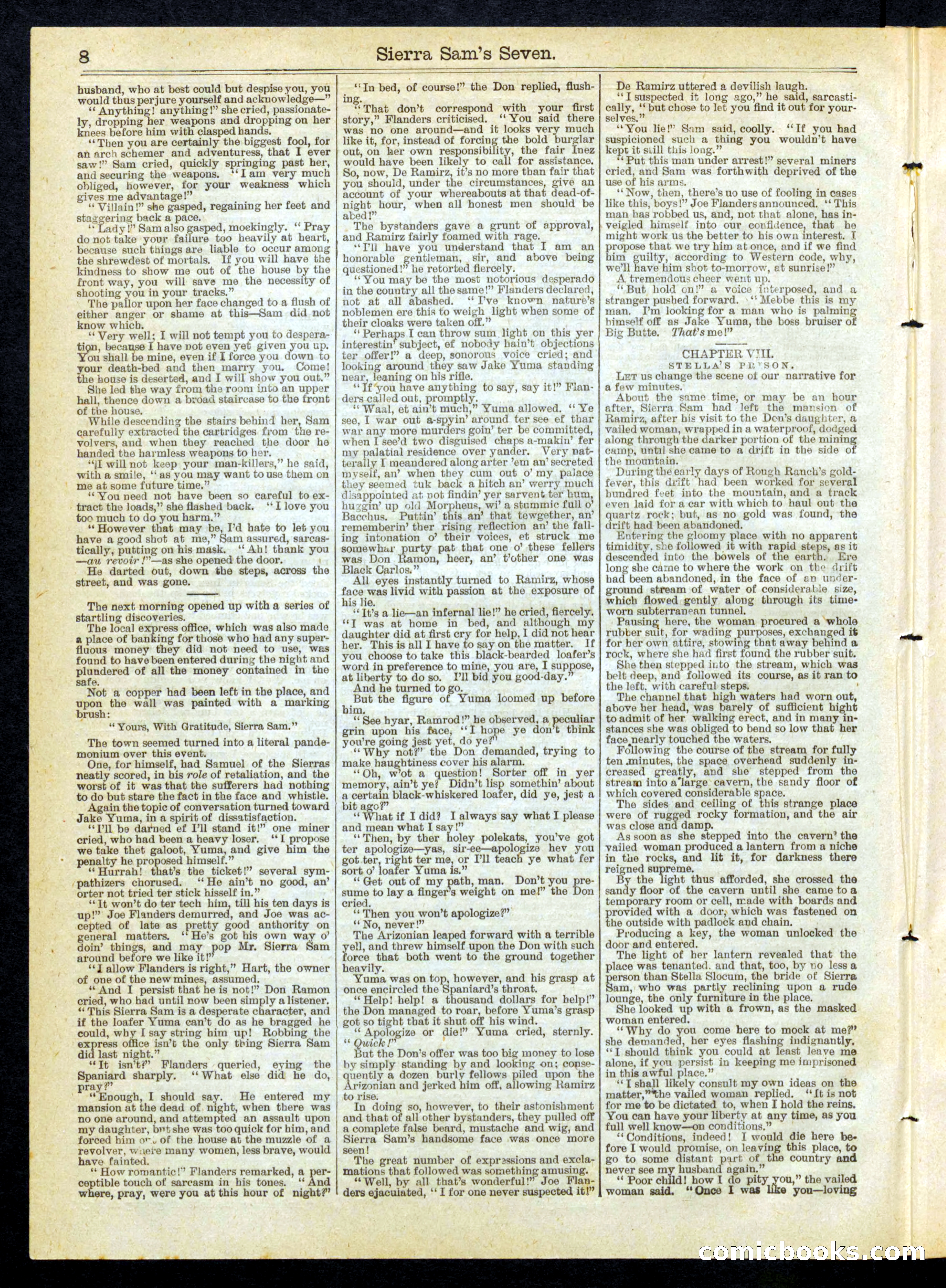 Beadle's Half Dime Library No. 258 — page 8 of 16