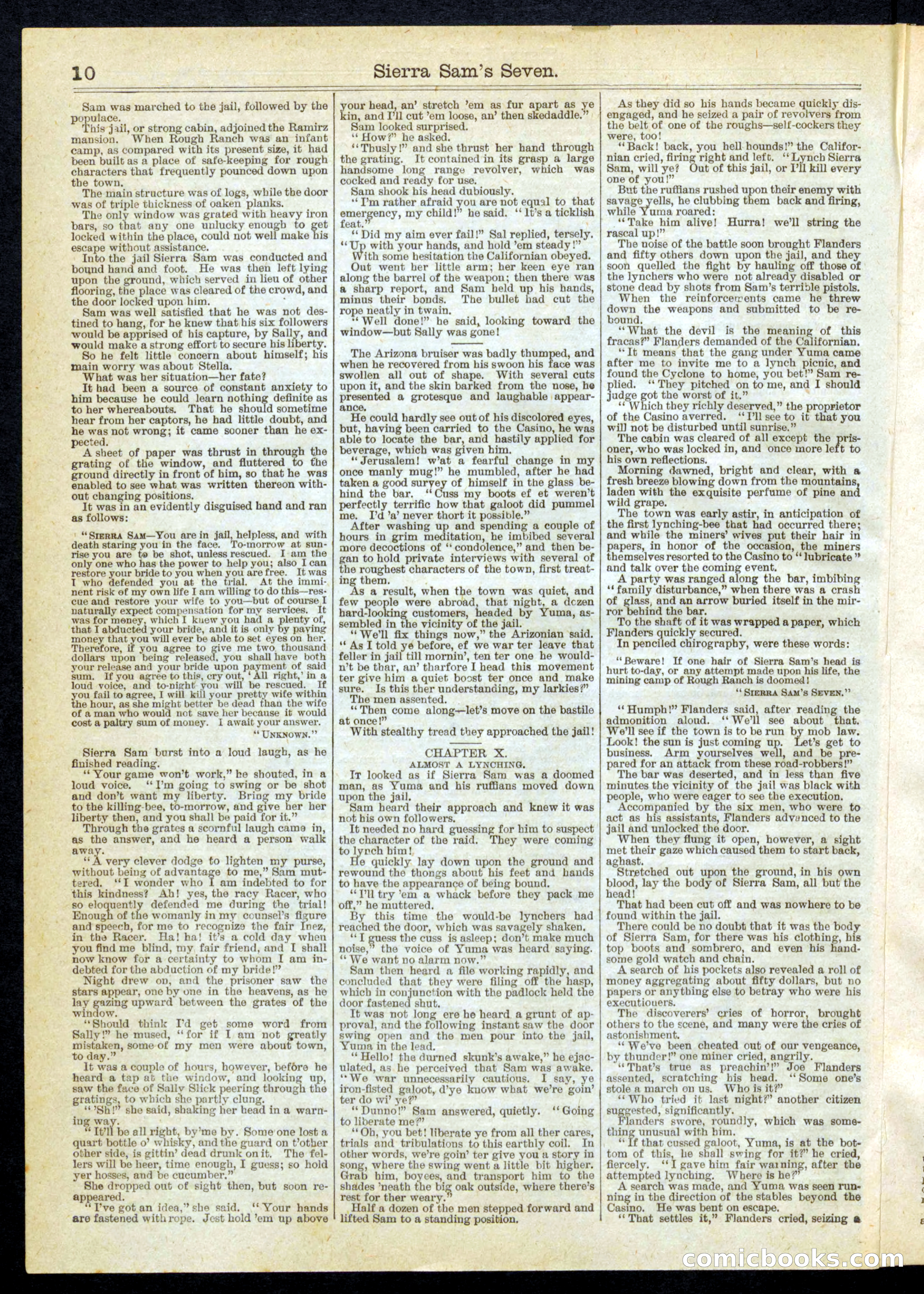 Beadle's Half Dime Library No. 258 — page 10 of 16