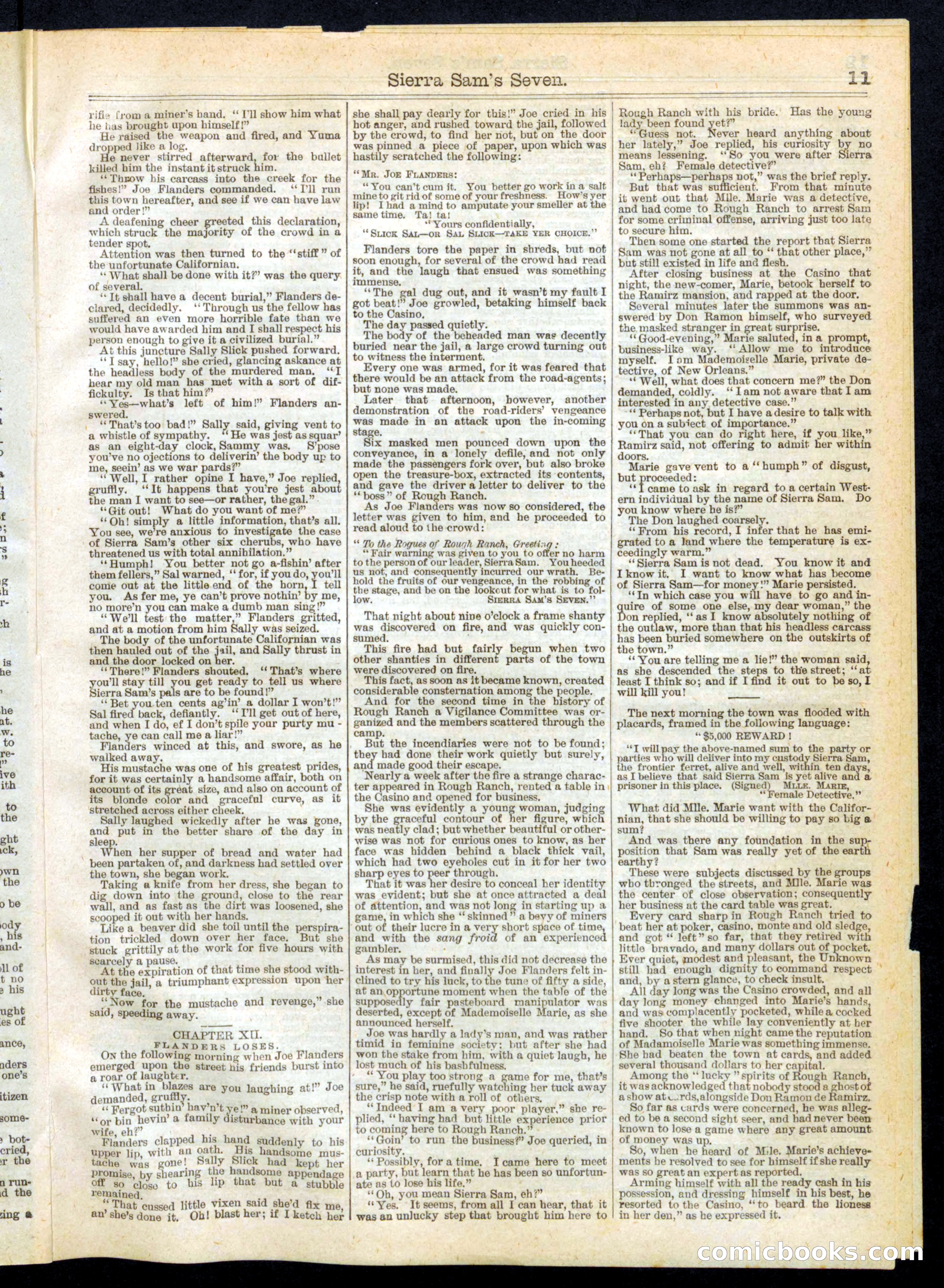 Beadle's Half Dime Library No. 258 — page 11 of 16