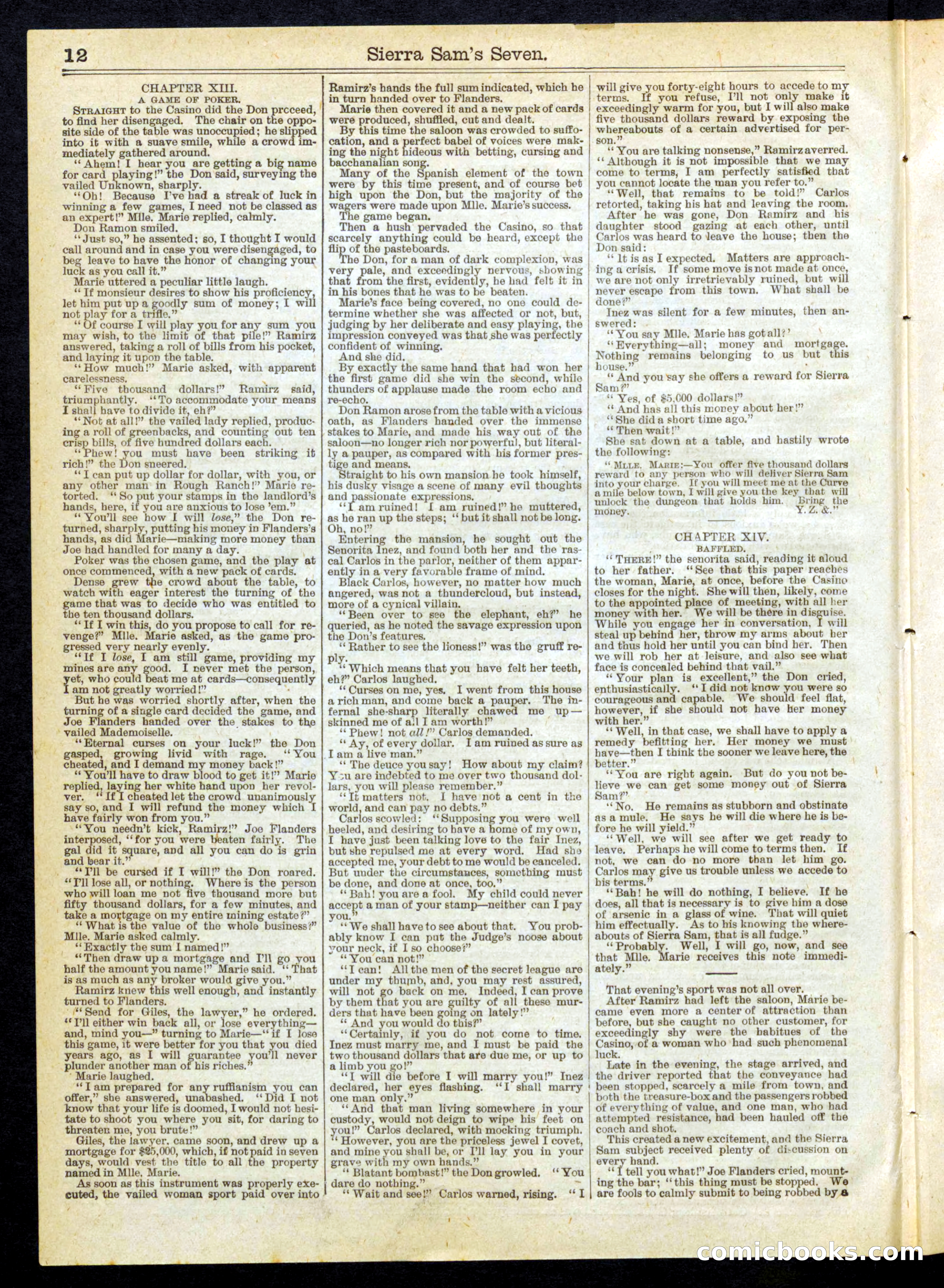 Beadle's Half Dime Library No. 258 — page 12 of 16