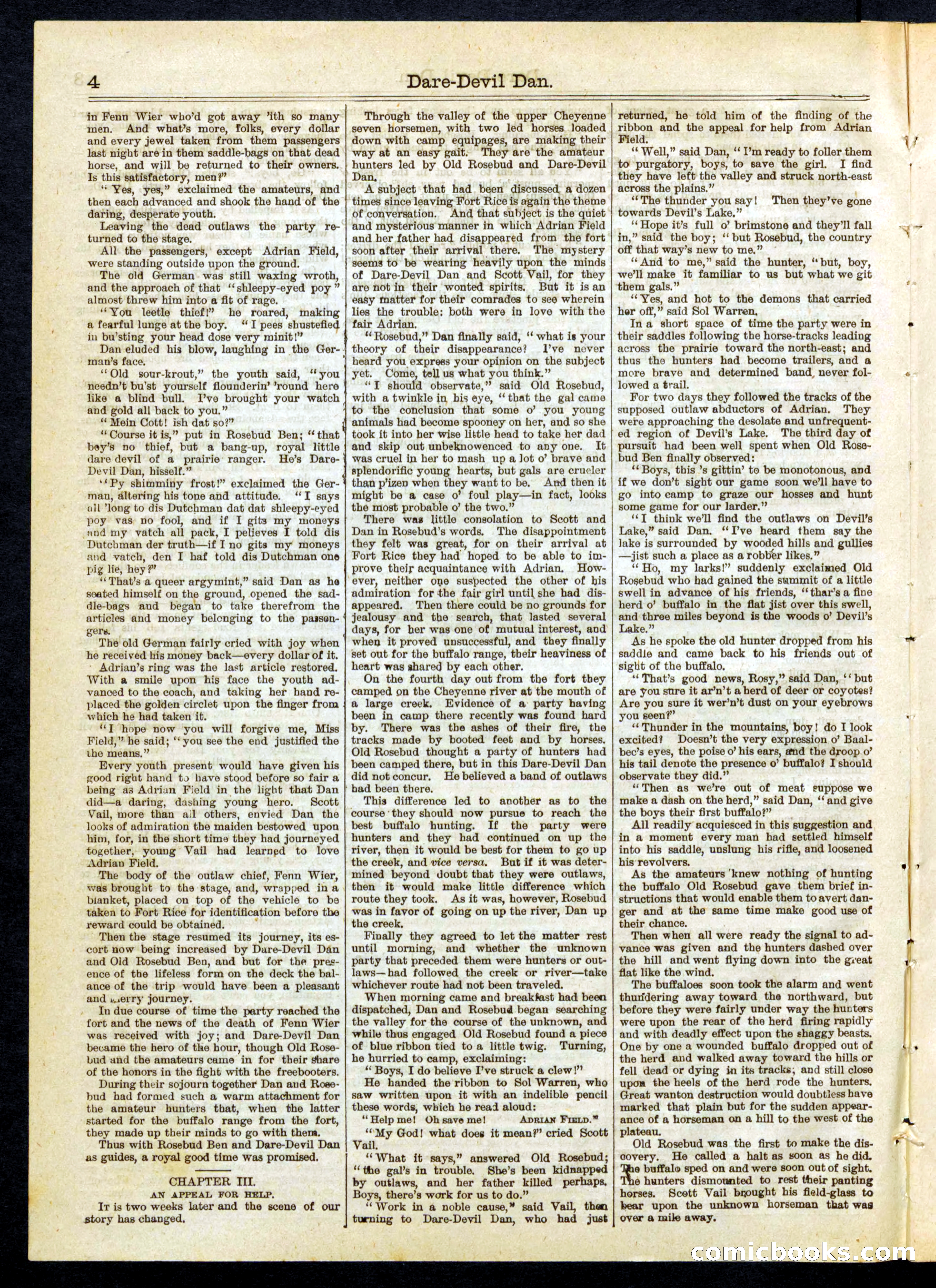Beadle's Half Dime Library, No. 260 — page 4 of 16