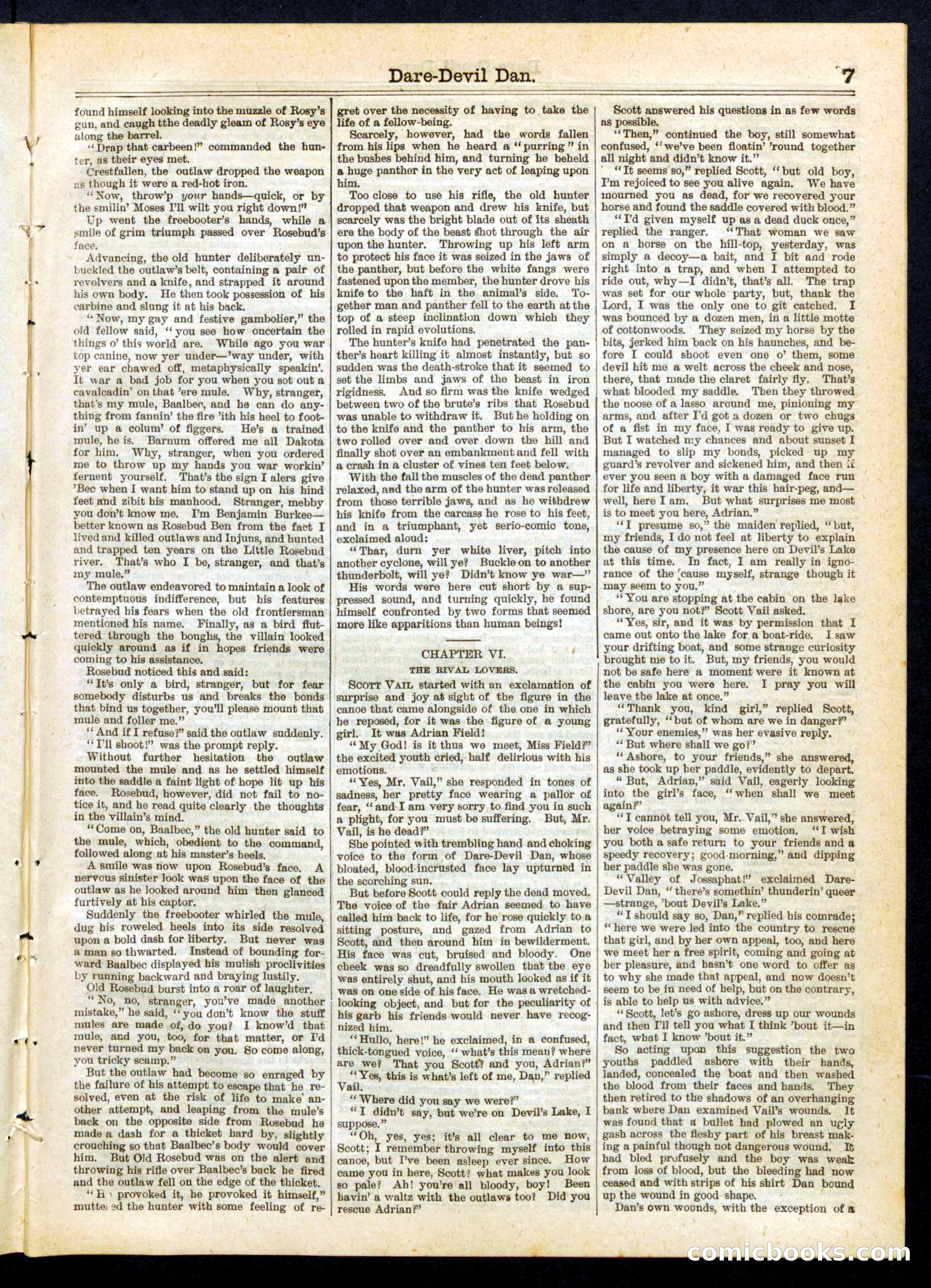 Beadle's Half Dime Library, No. 260 — page 7 of 16