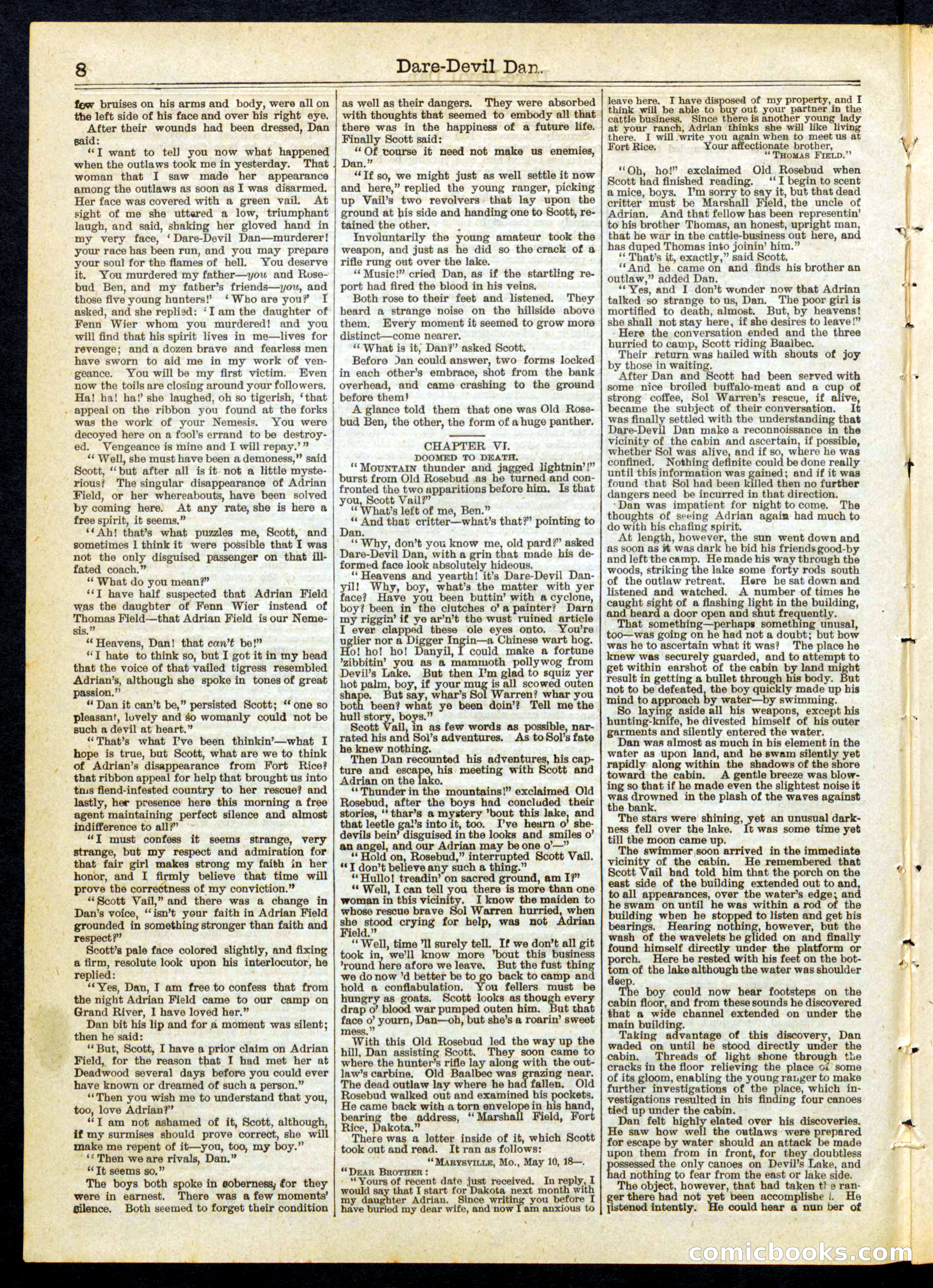 Beadle's Half Dime Library, No. 260 — page 8 of 16