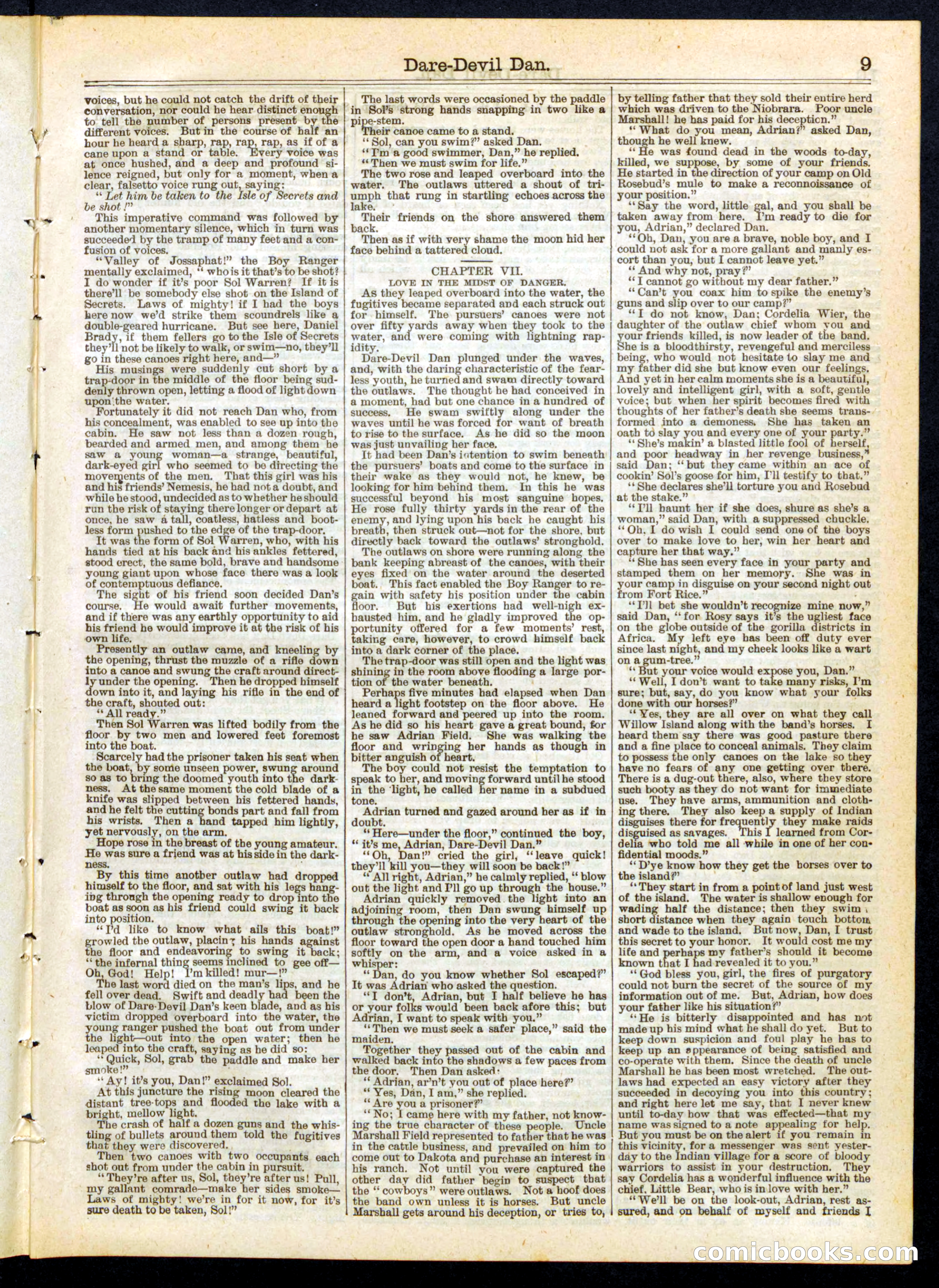 Beadle's Half Dime Library, No. 260 — page 9 of 16