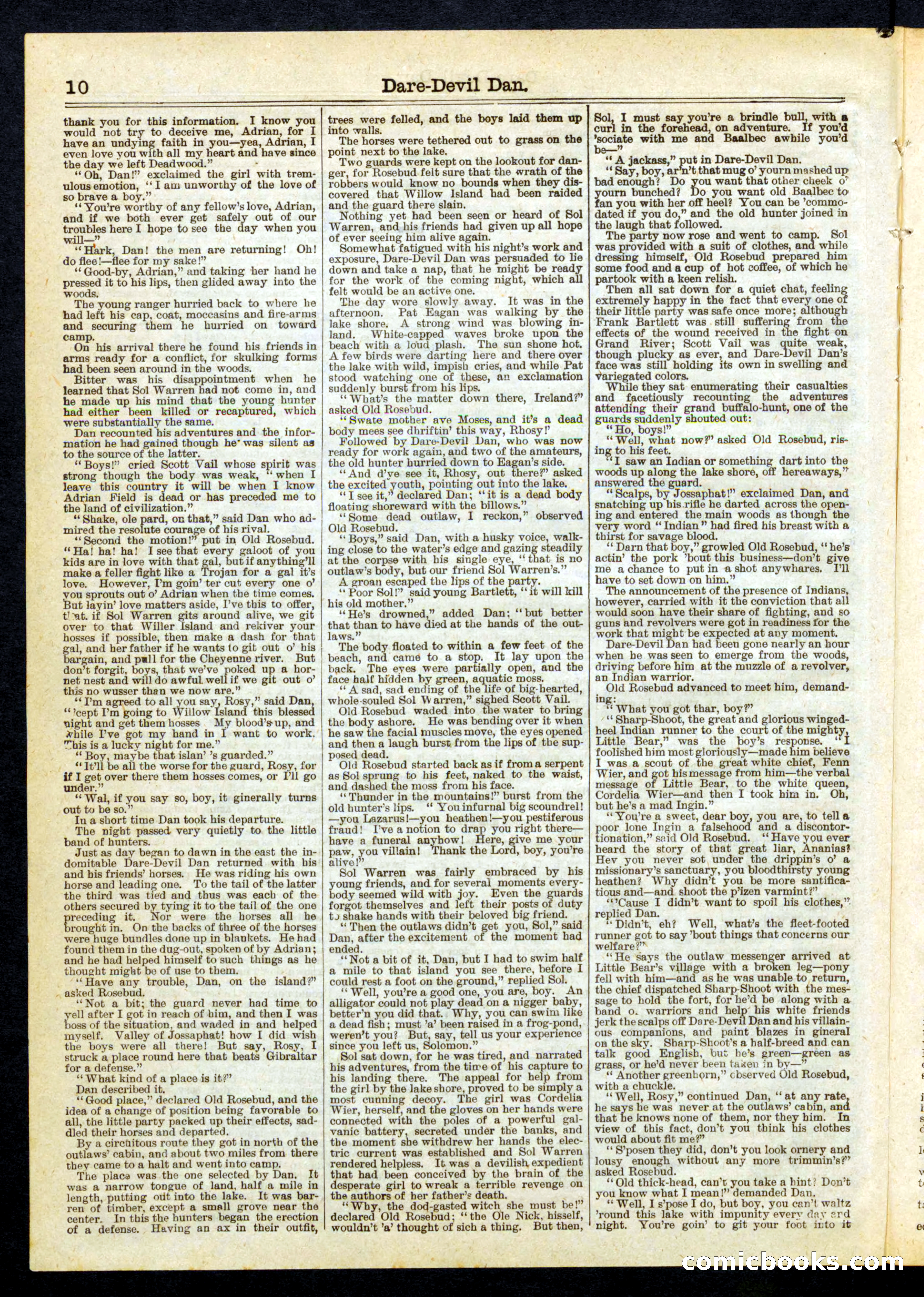 Beadle's Half Dime Library, No. 260 — page 10 of 16