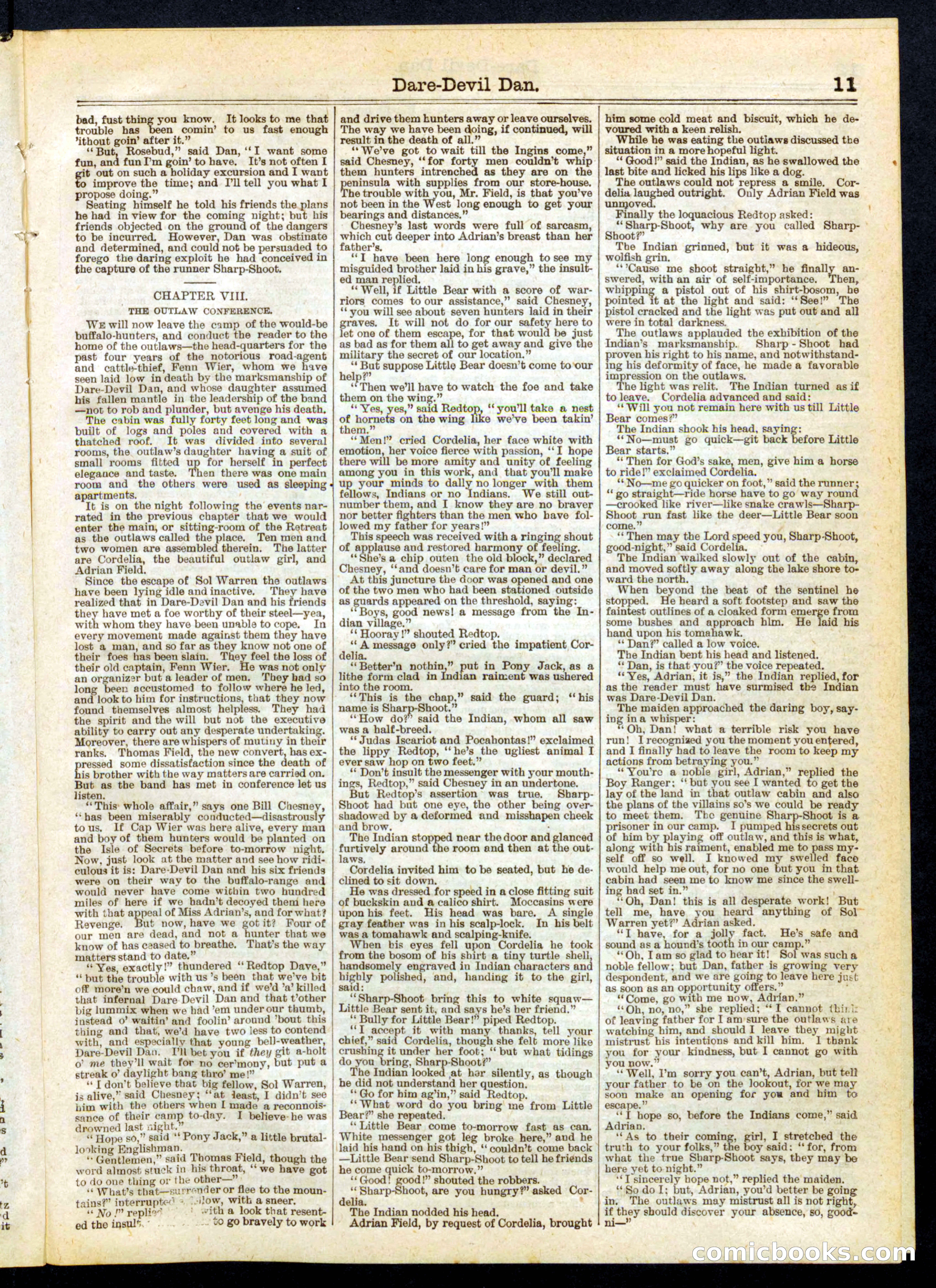Beadle's Half Dime Library, No. 260 — page 11 of 16