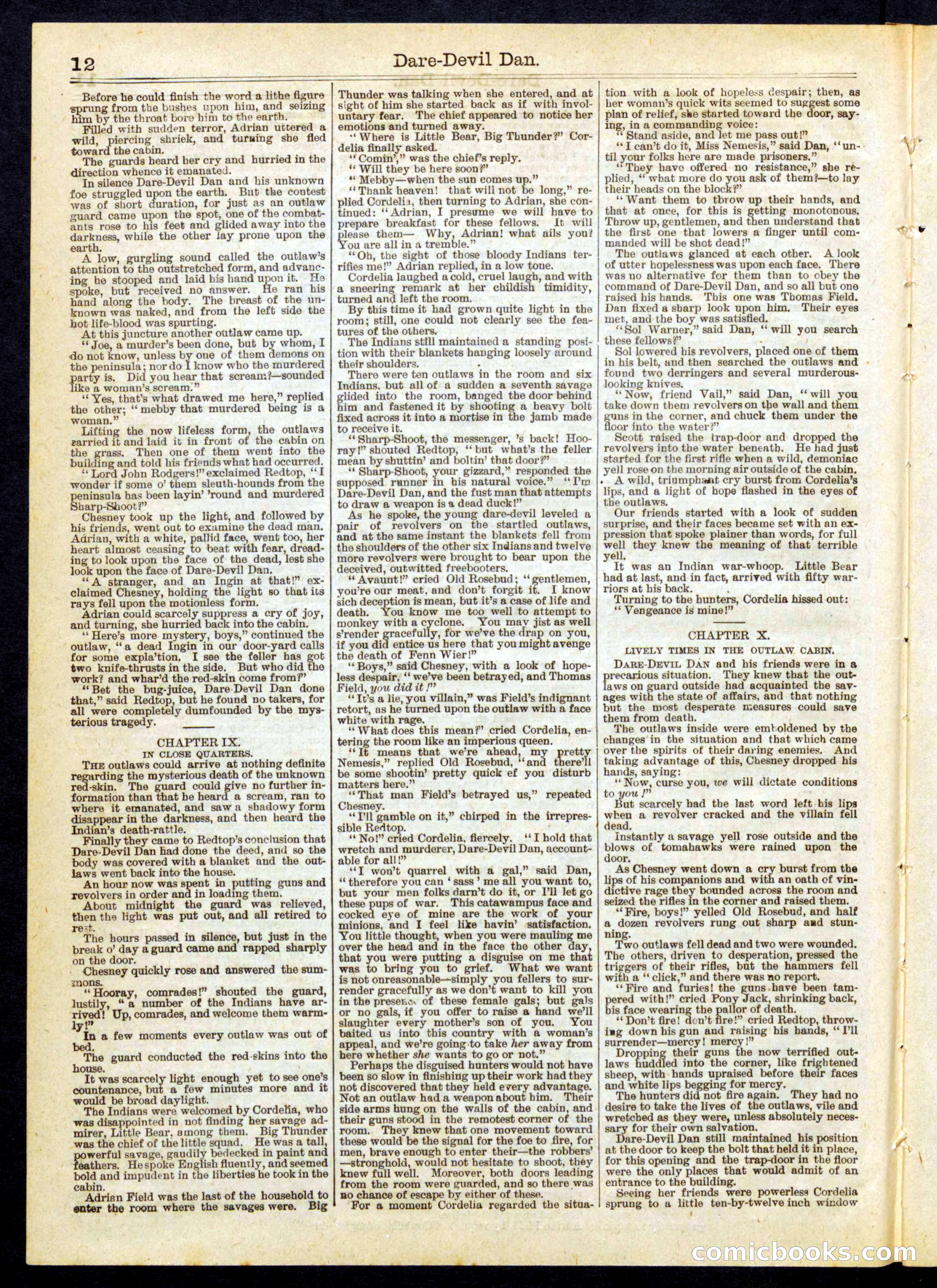 Beadle's Half Dime Library, No. 260 — page 12 of 16