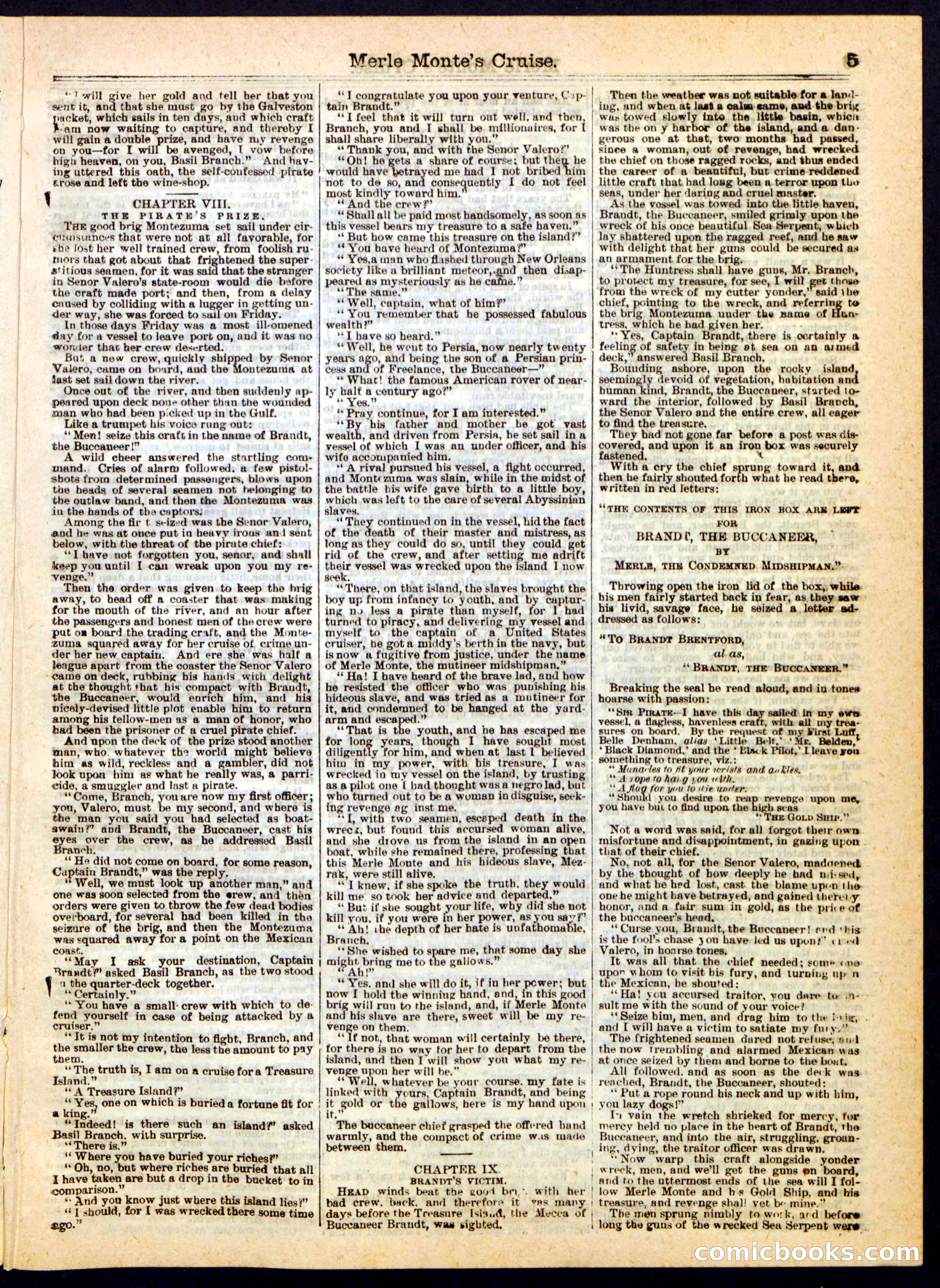 Beadle's Half Dime Library No. 276 — page 5 of 16