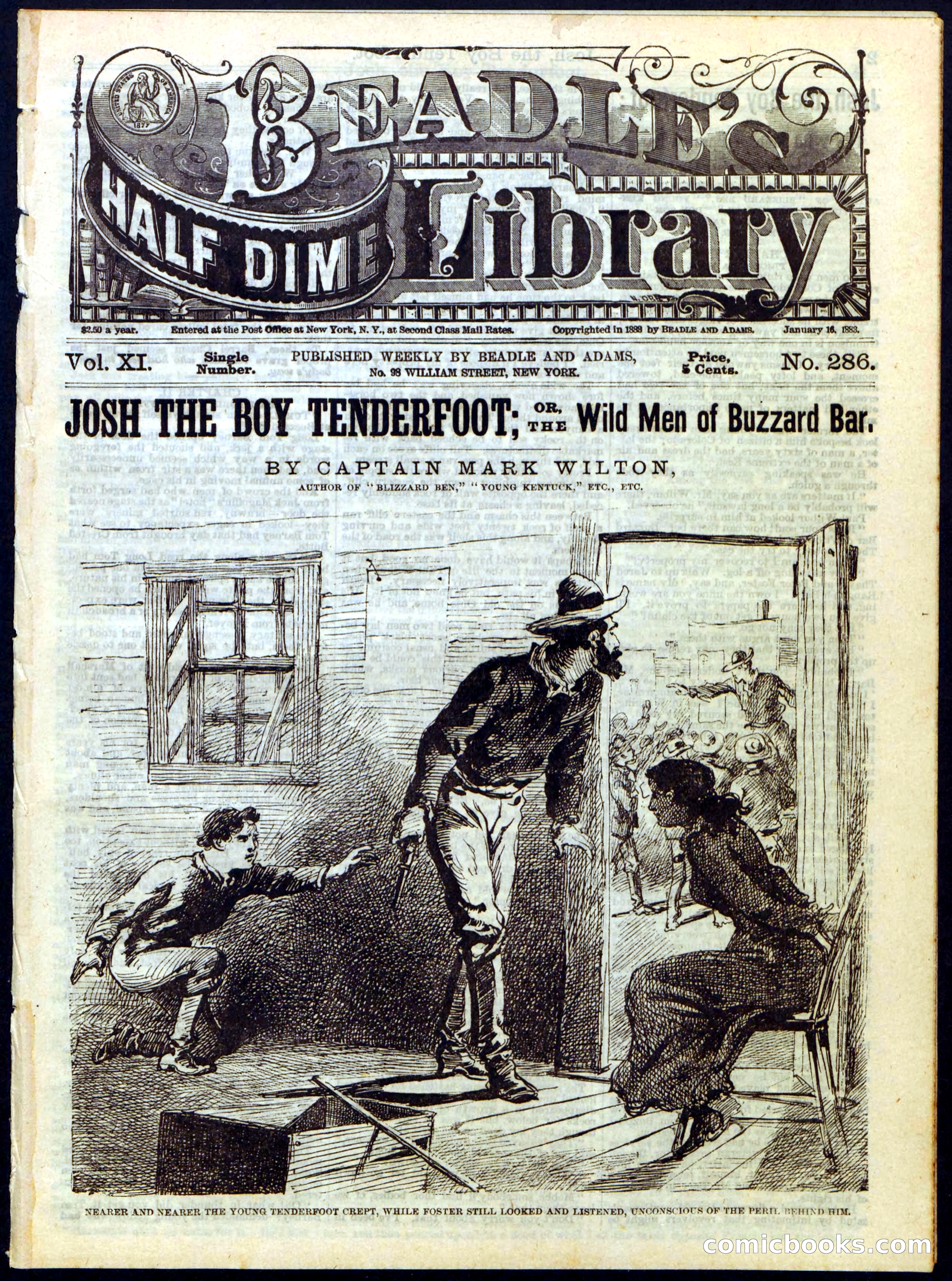Beadle's Half Dime Library, No. 286 — page 1 of 16