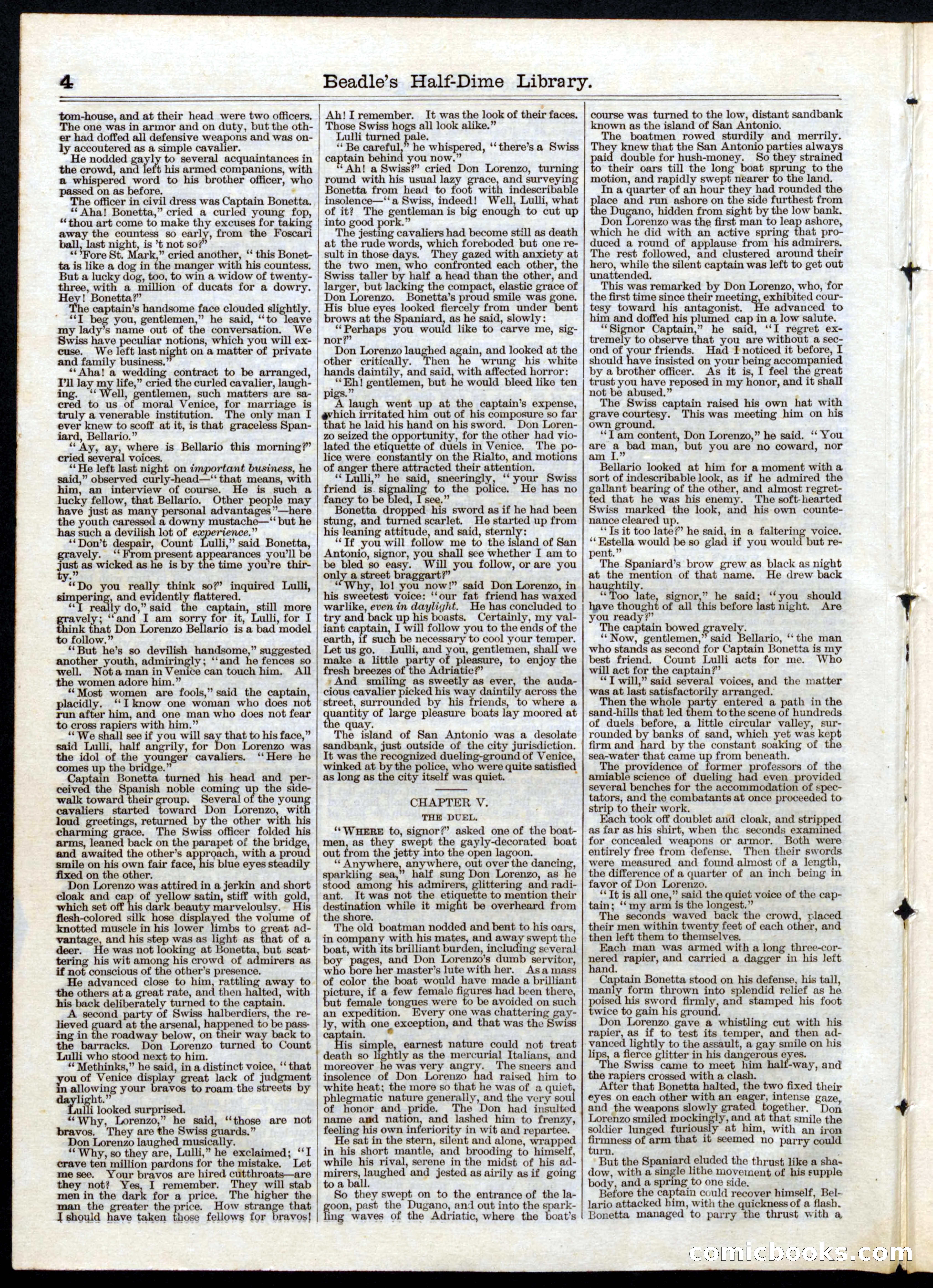 Beadle's Half Dime Library, No. 29 — page 4 of 16