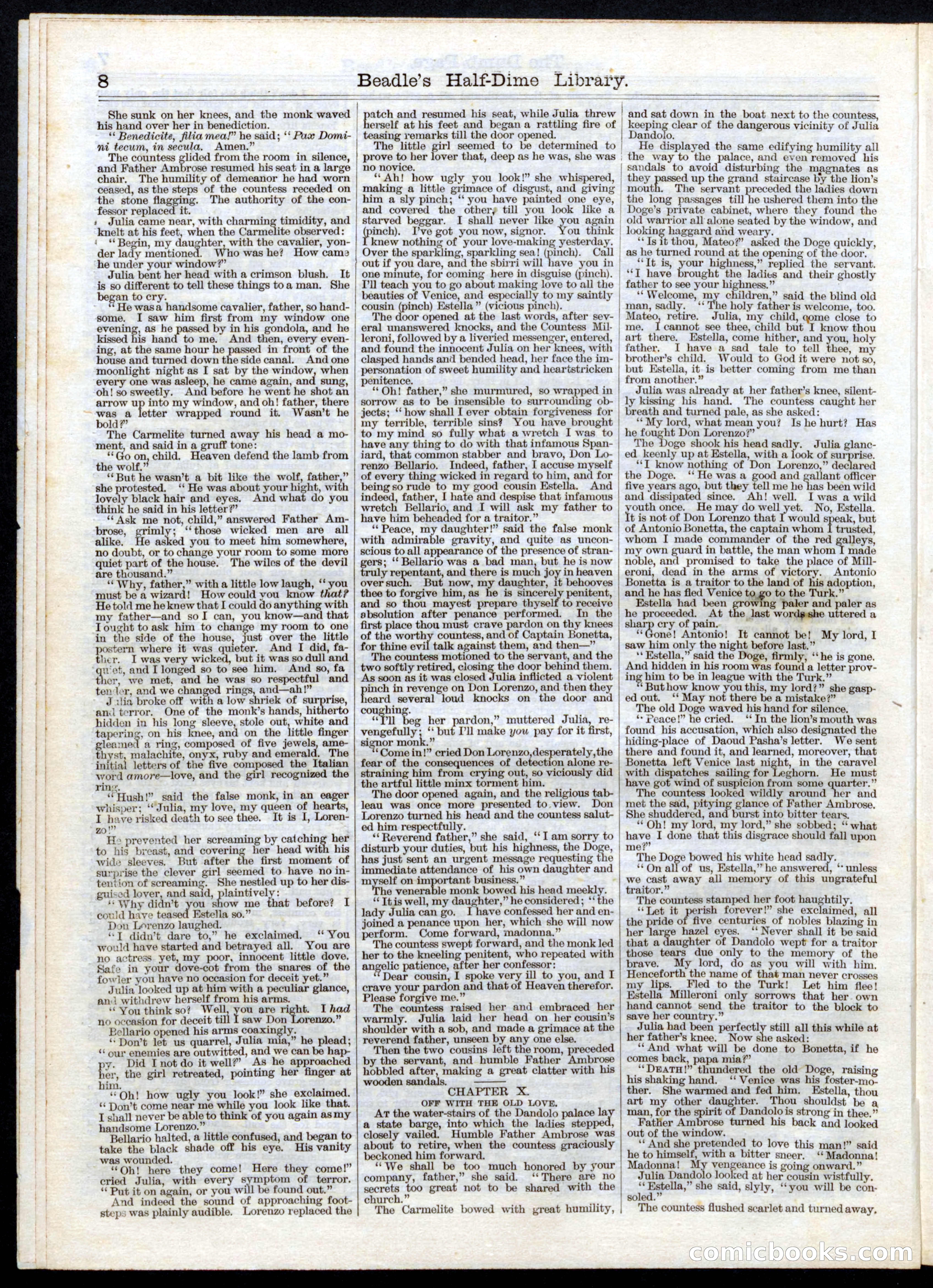 Beadle's Half Dime Library, No. 29 — page 8 of 16