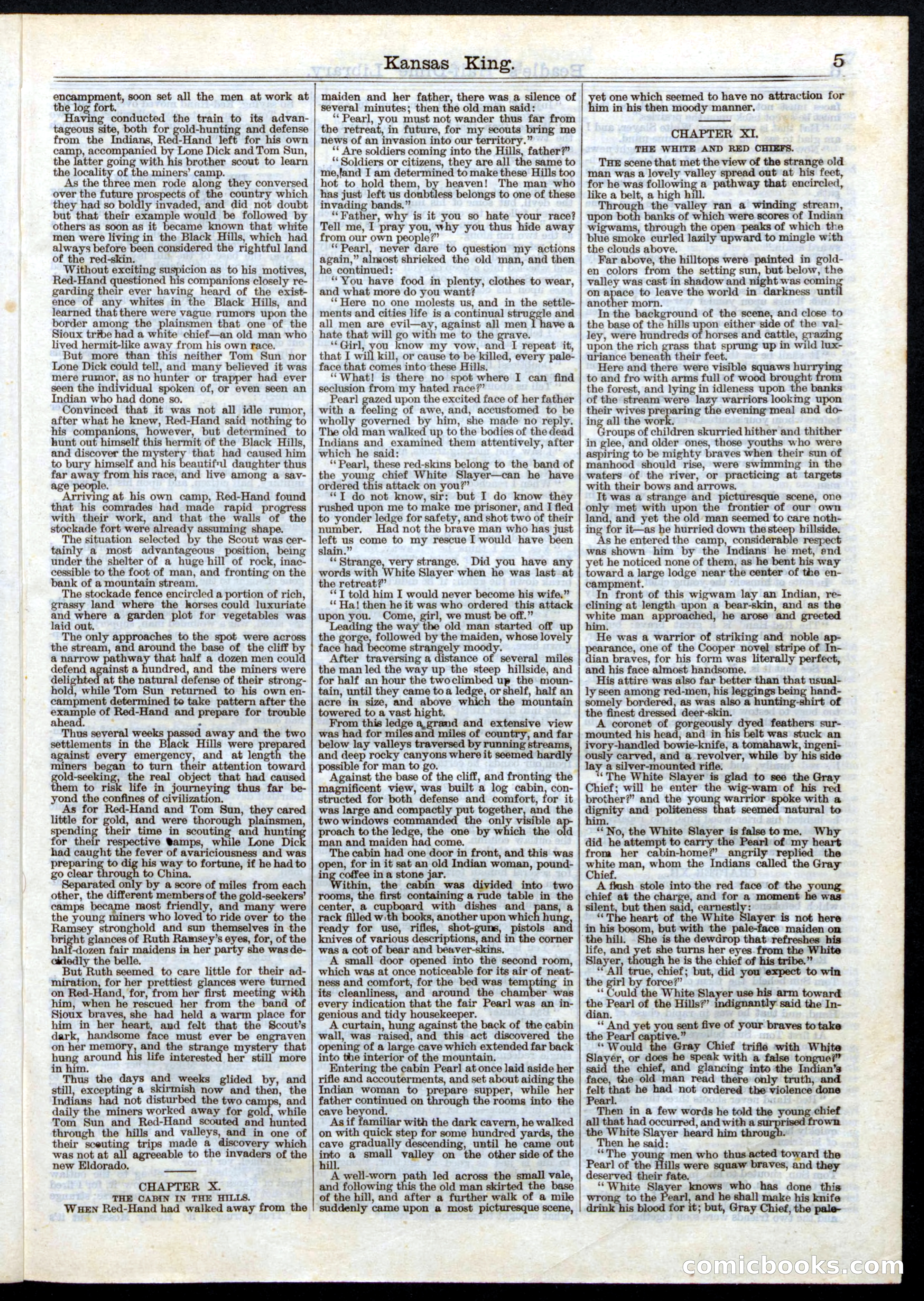 Beadle's Half Dime Library, No. 3 — page 5 of 16
