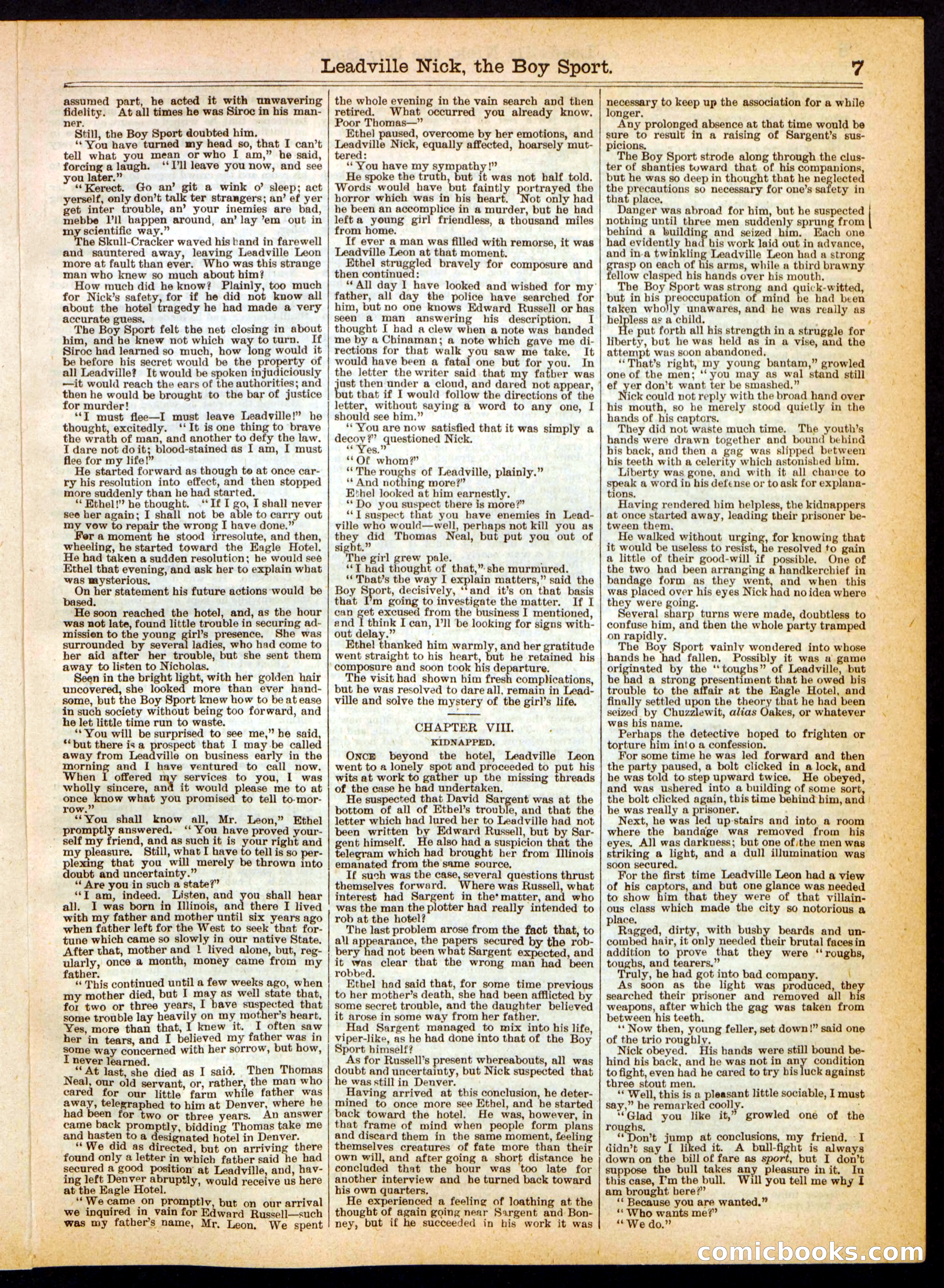 Beadle's Half Dime Library No. 301 — page 7 of 16