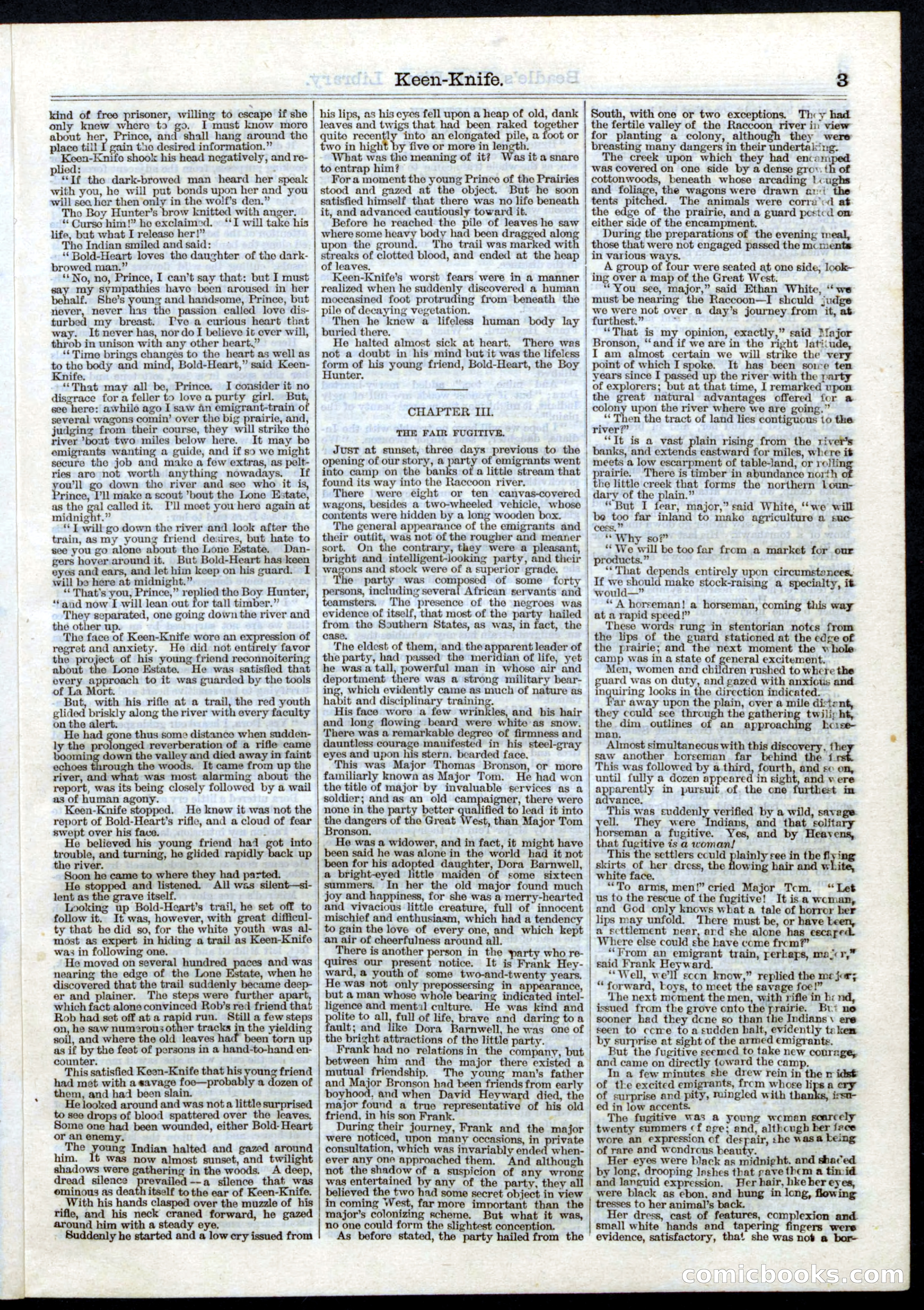Beadle's Half Dime Library No. 31 — page 3 of 16