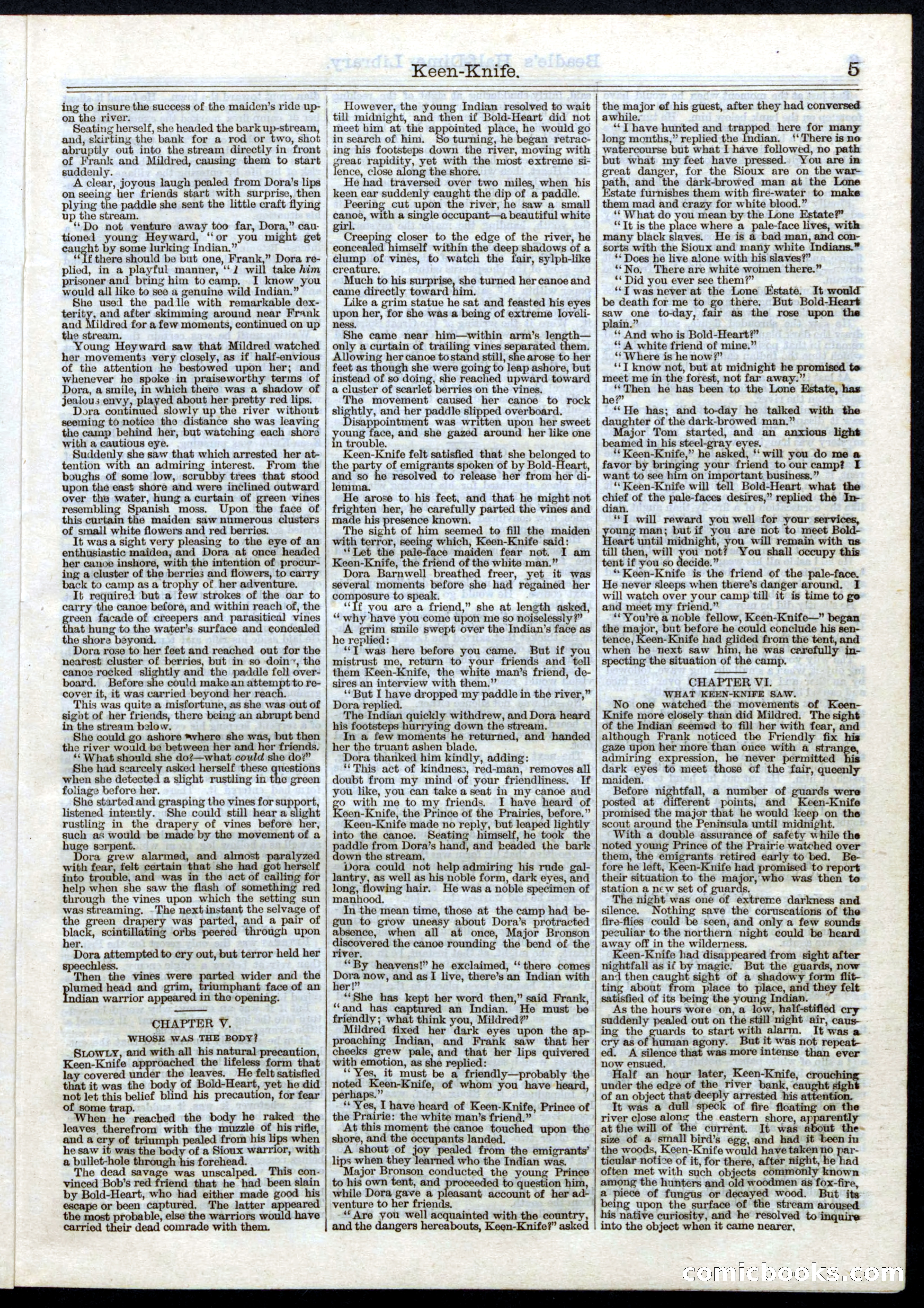 Beadle's Half Dime Library No. 31 — page 5 of 16