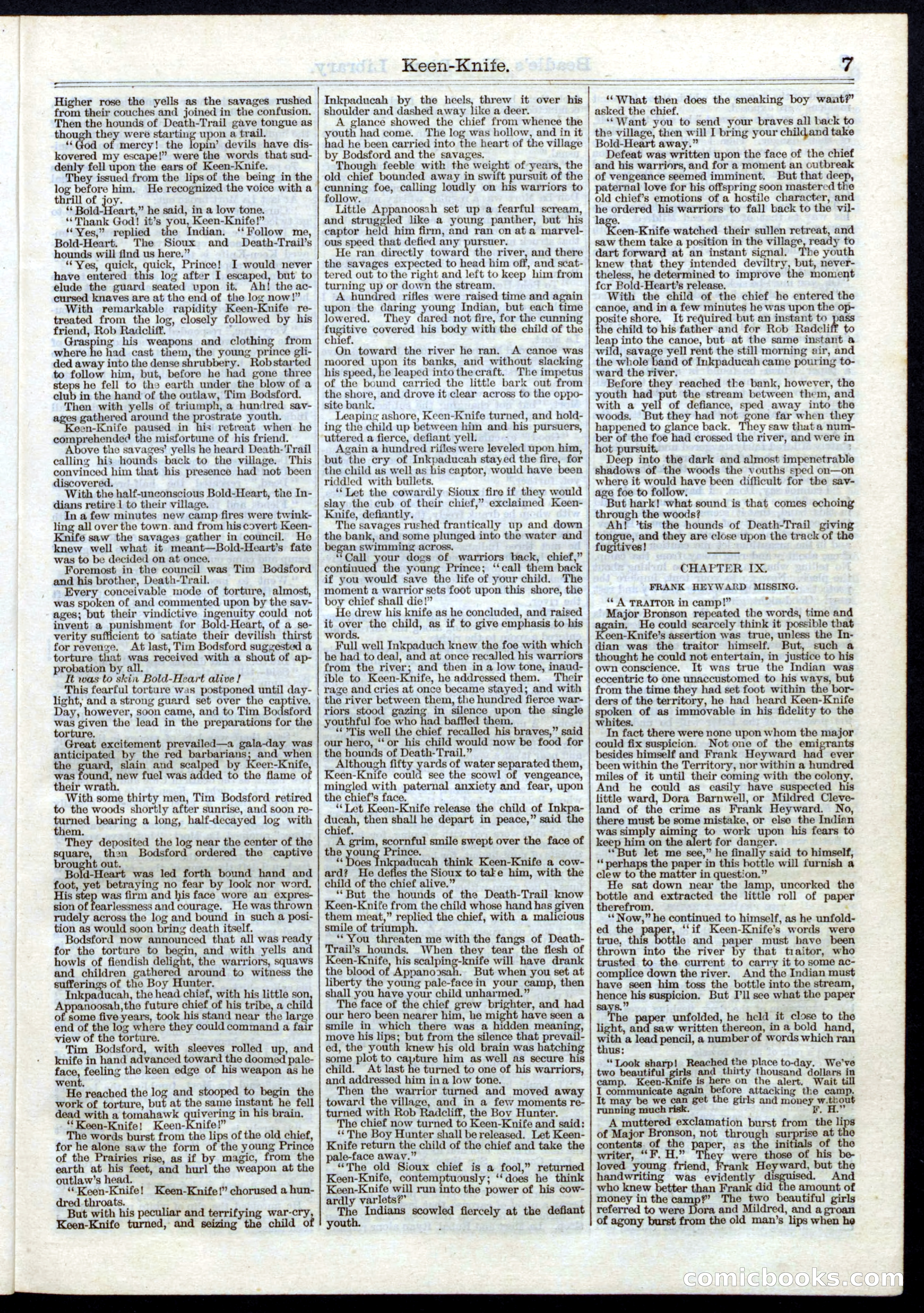 Beadle's Half Dime Library No. 31 — page 7 of 16