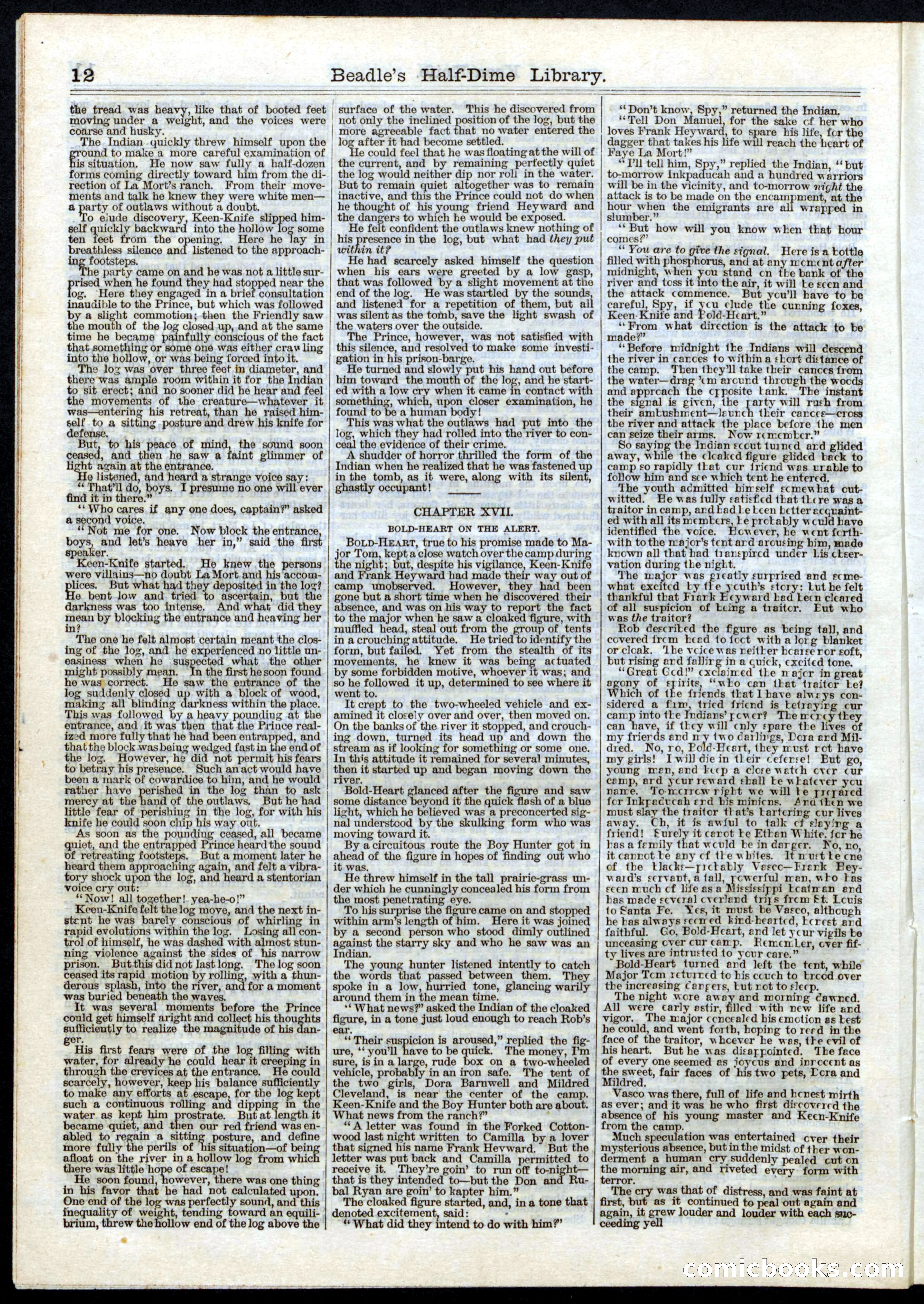 Beadle's Half Dime Library No. 31 — page 12 of 16
