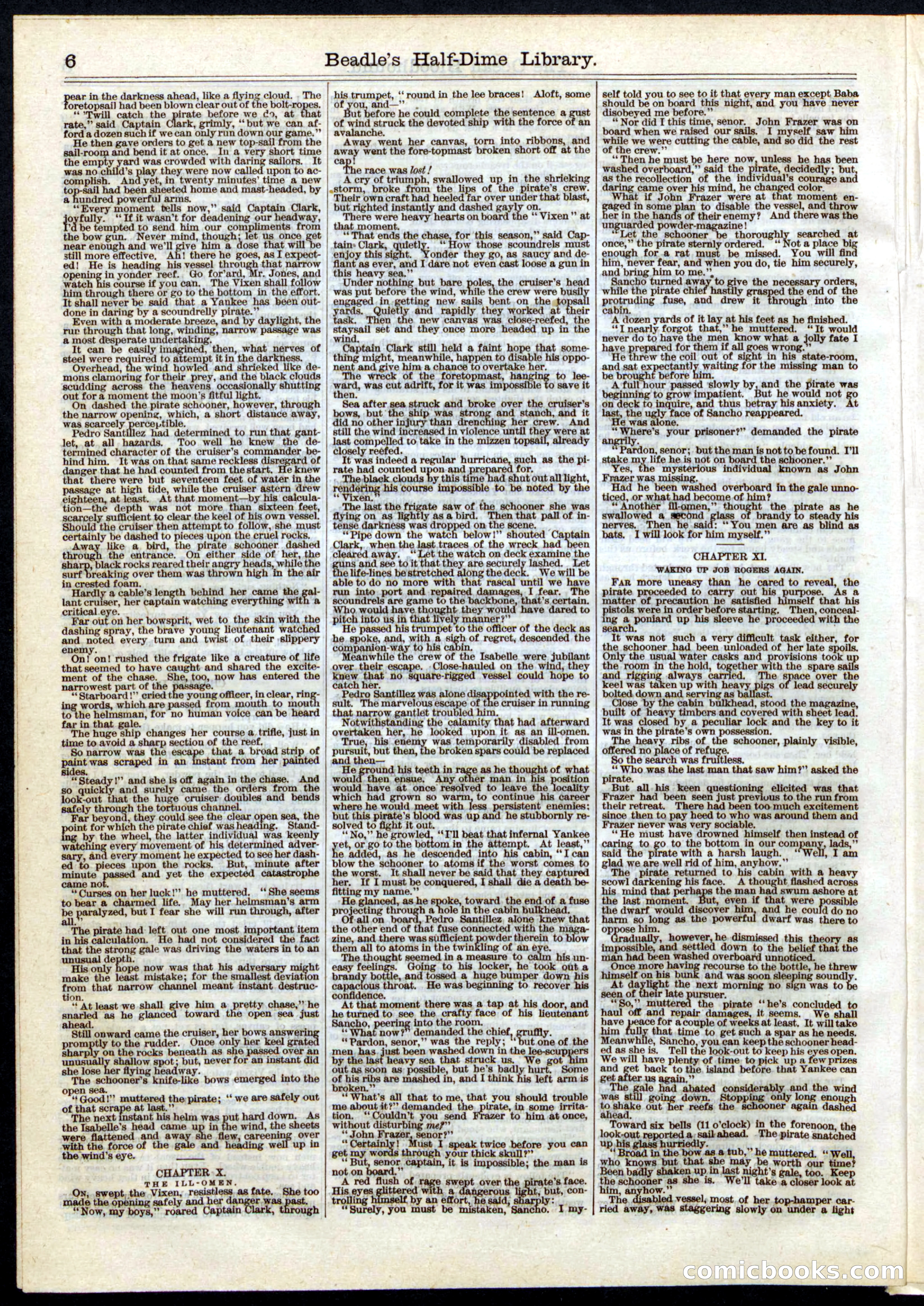 Beadle's Half Dime Library, No. 33 — page 6 of 16