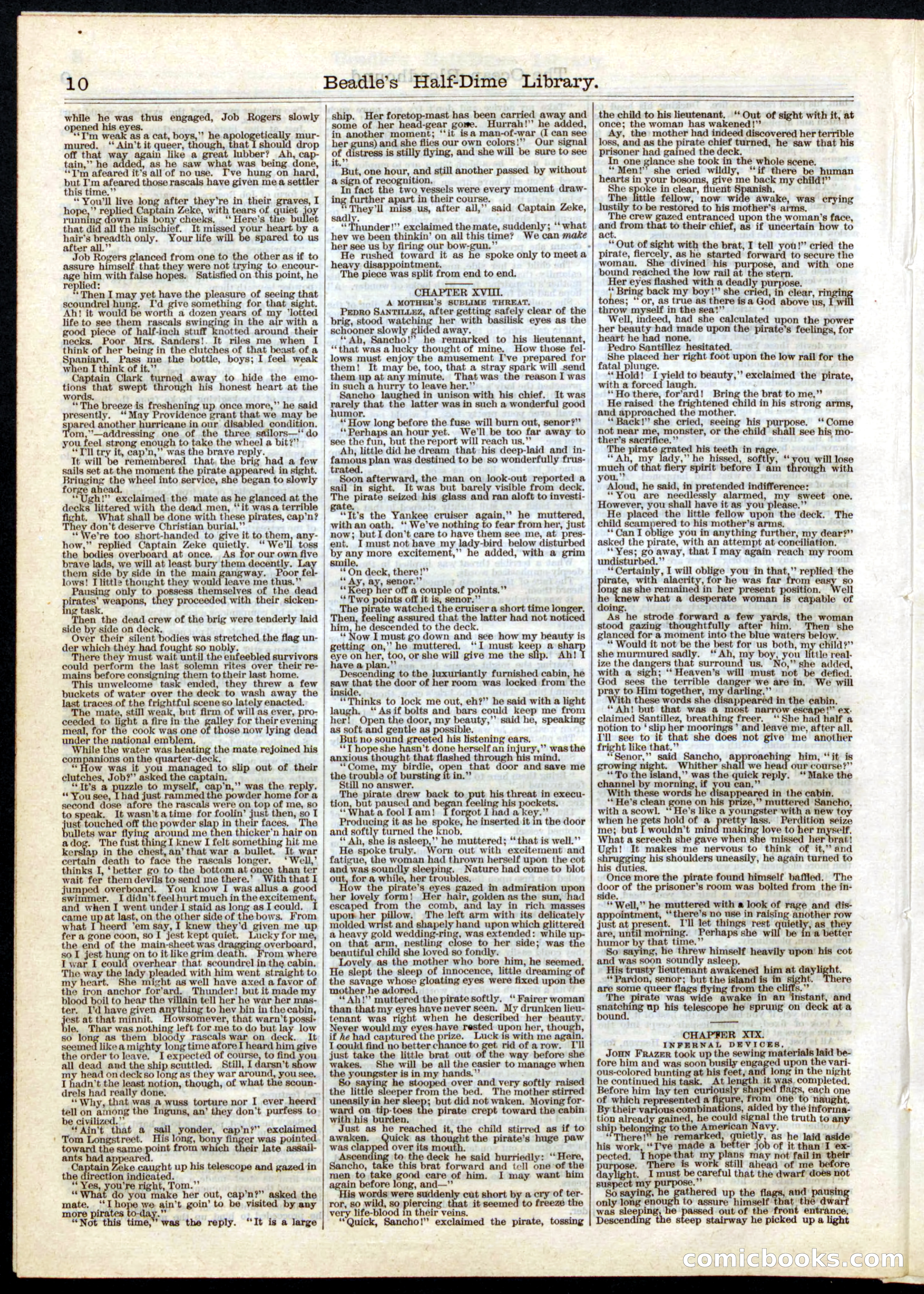 Beadle's Half Dime Library, No. 33 — page 10 of 16